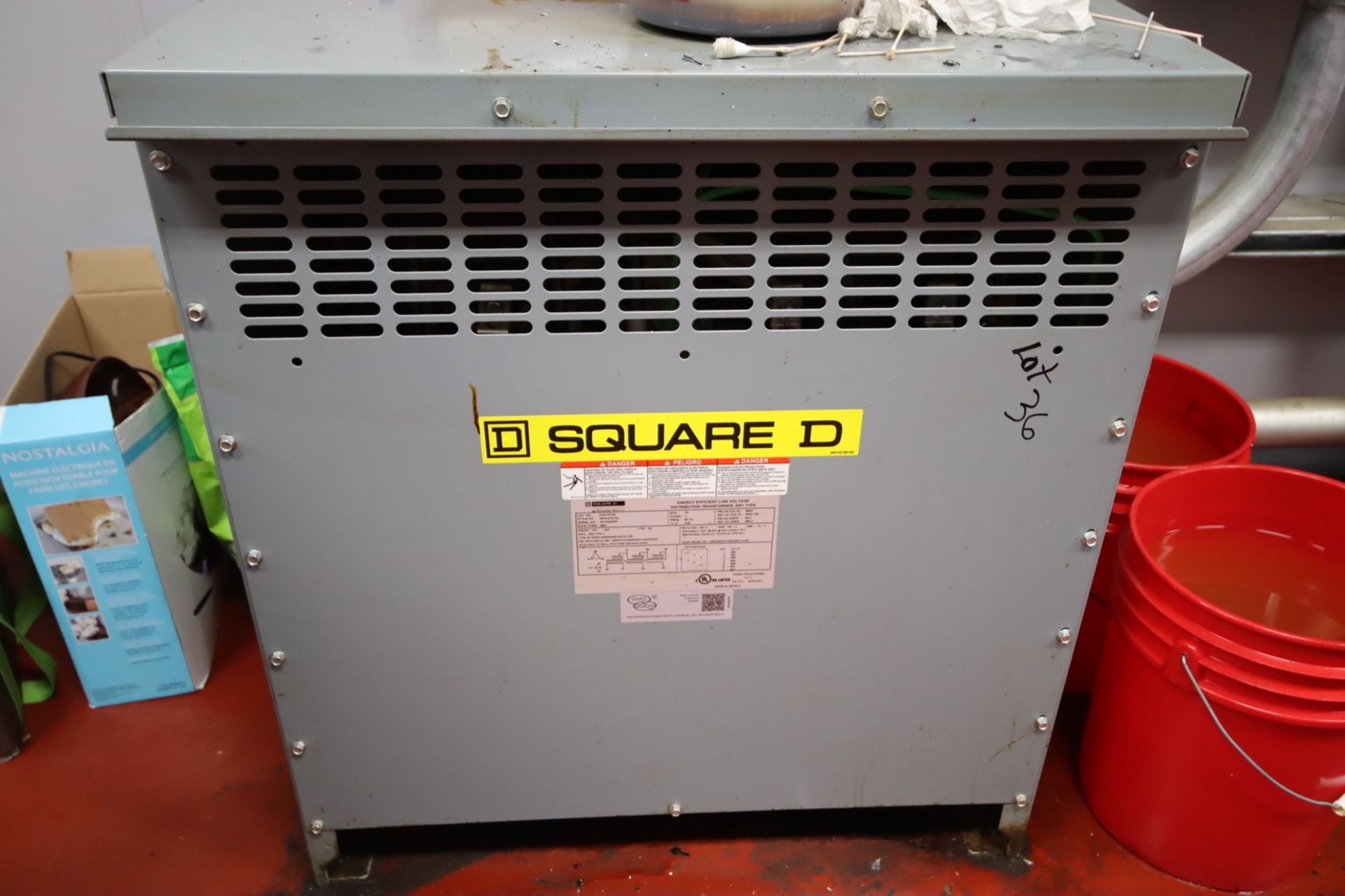 2019 Square D Dry Type Transformer 75 KVA PRI 480D, Sec 208Y/120