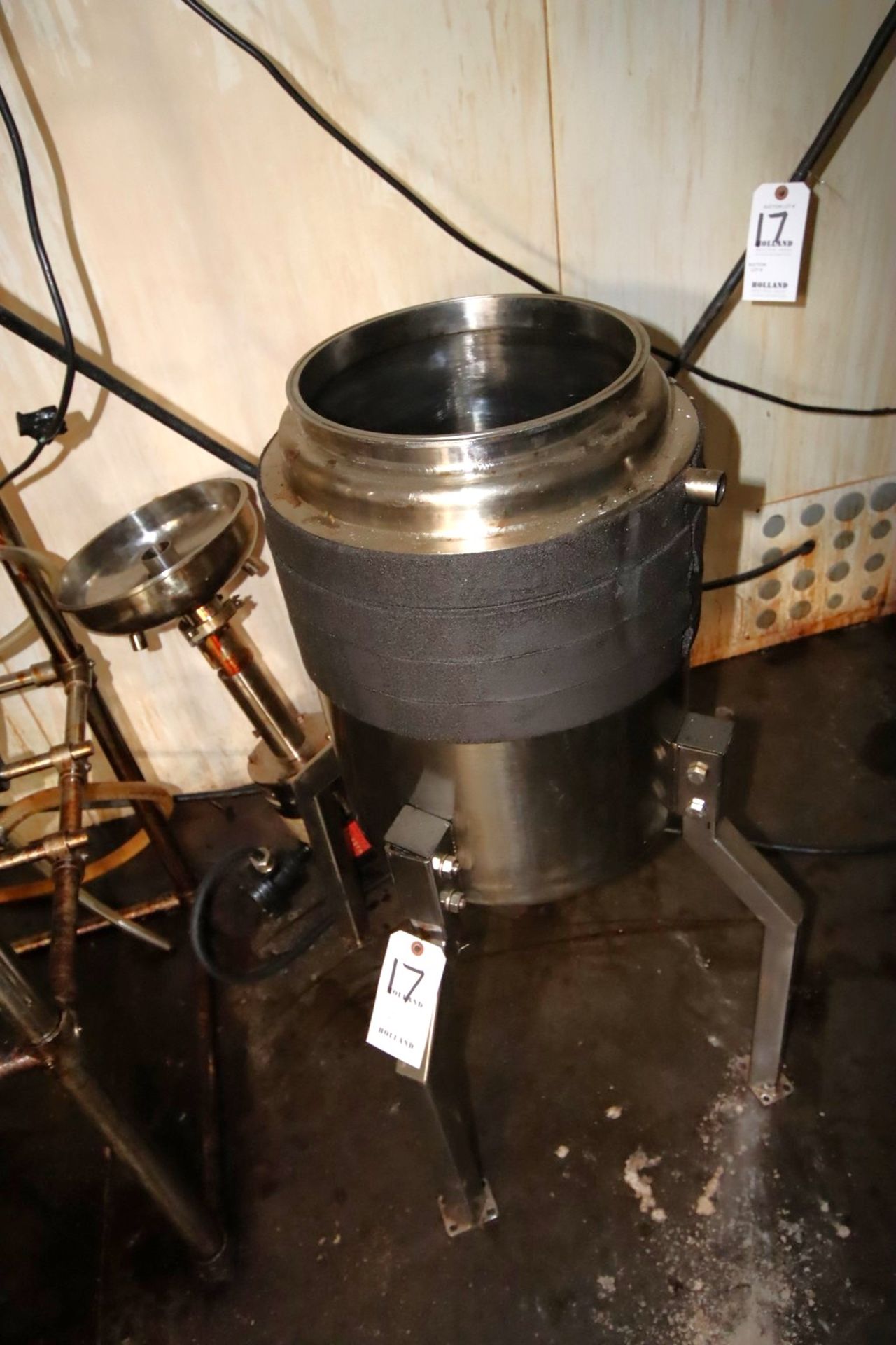 Stationary 50L Jacketed Unit With Motor (No Mixer), Open Bottom