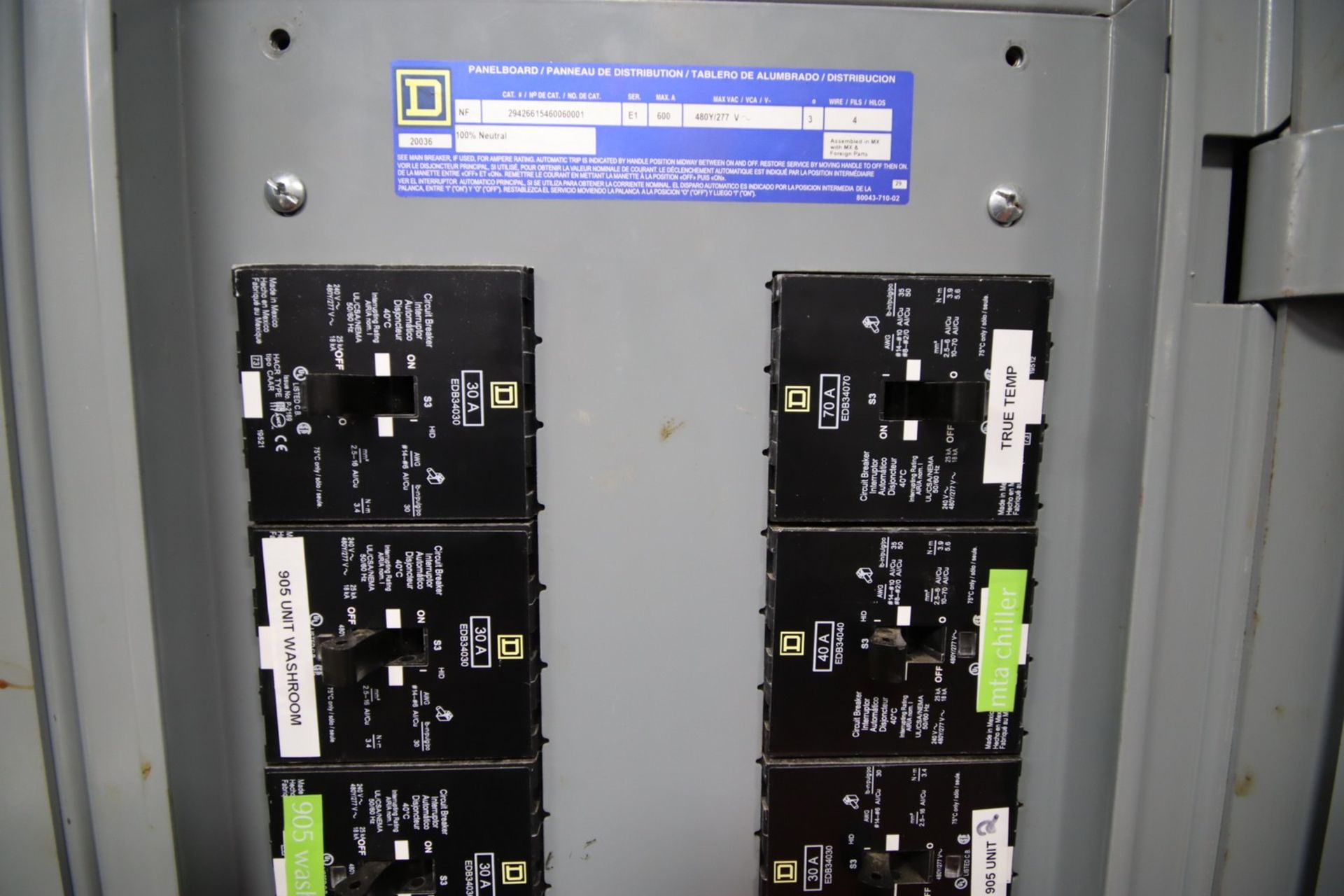 2019 600 Amp Breaker Panel - Image 6 of 10