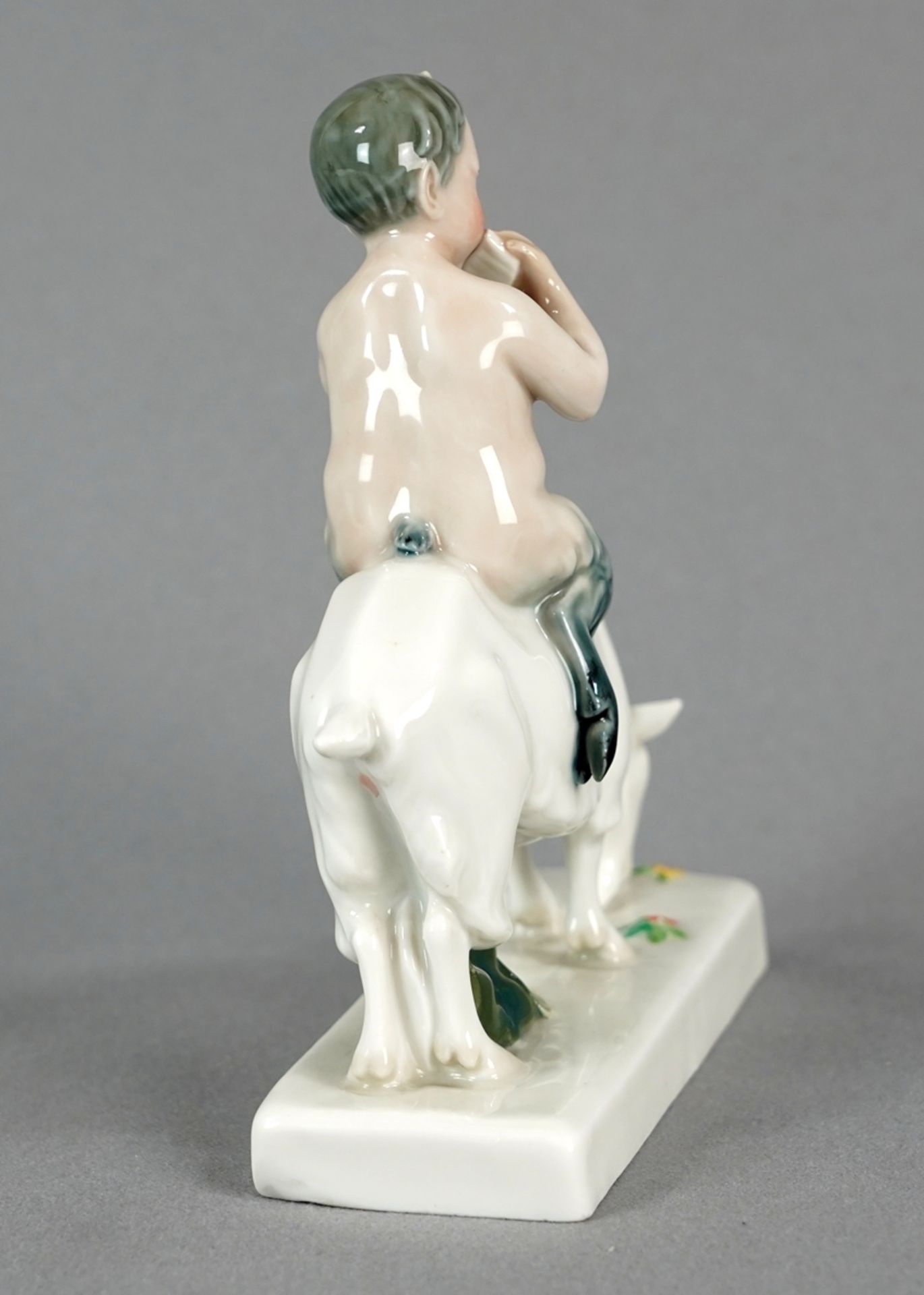 Faun on a goat Meissen - Image 3 of 5