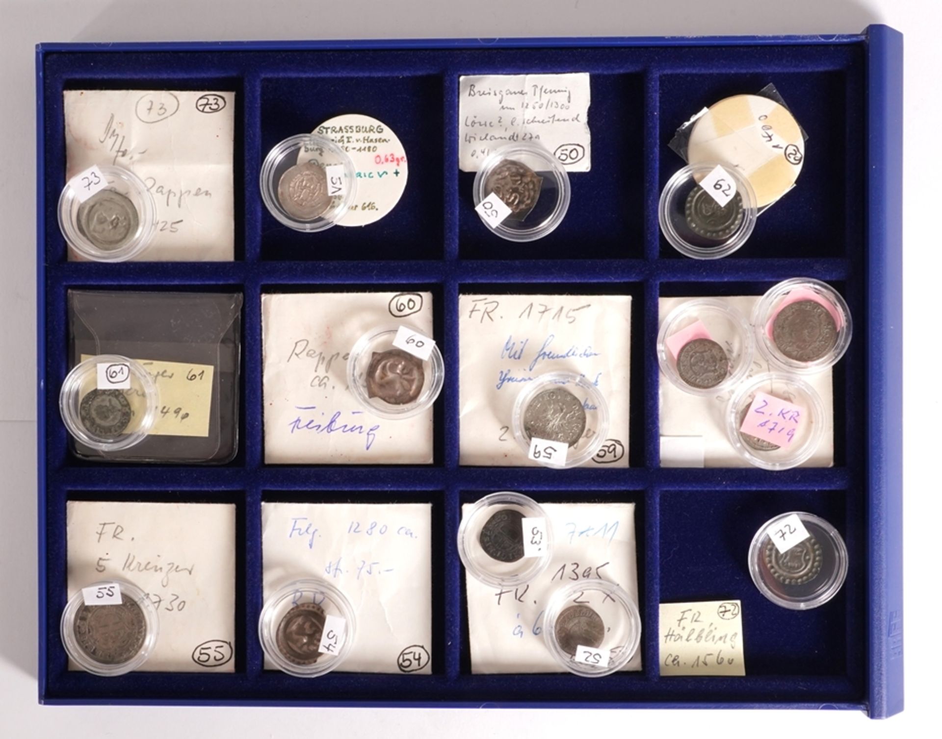 Sammlung seltener Münzen