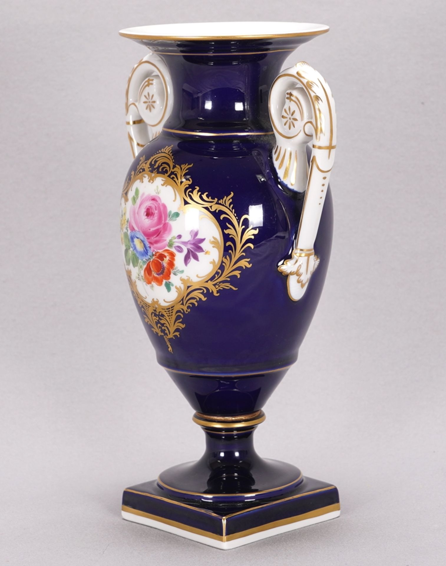 Cobalt vase Meissen - Image 2 of 5