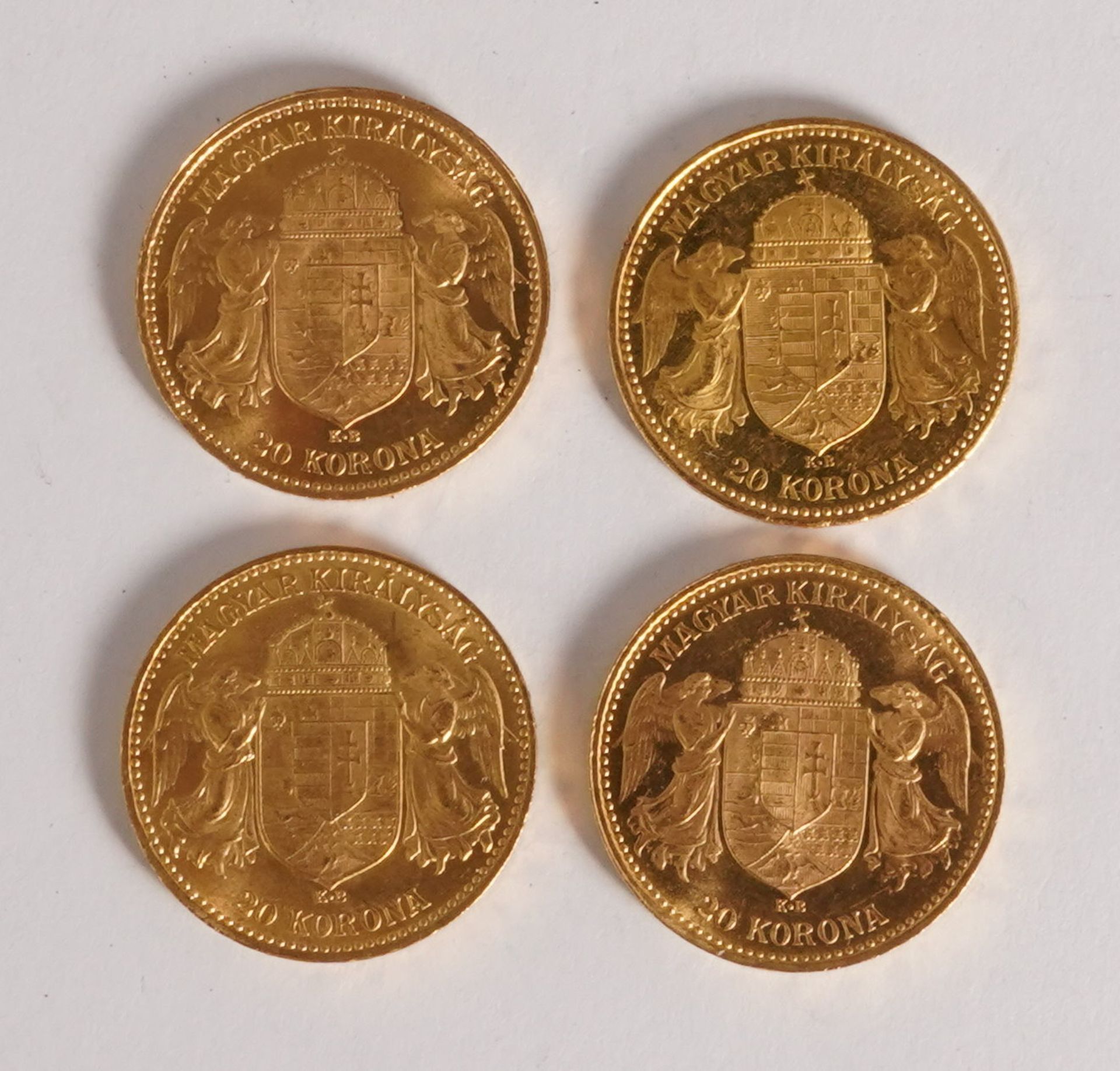 Vier Goldmünzen - Bild 2 aus 2
