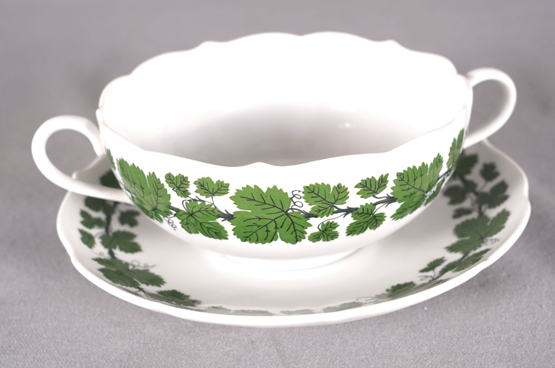 Six Meissen soup bowls - Image 5 of 7