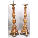 Pair of baroque candlesticks