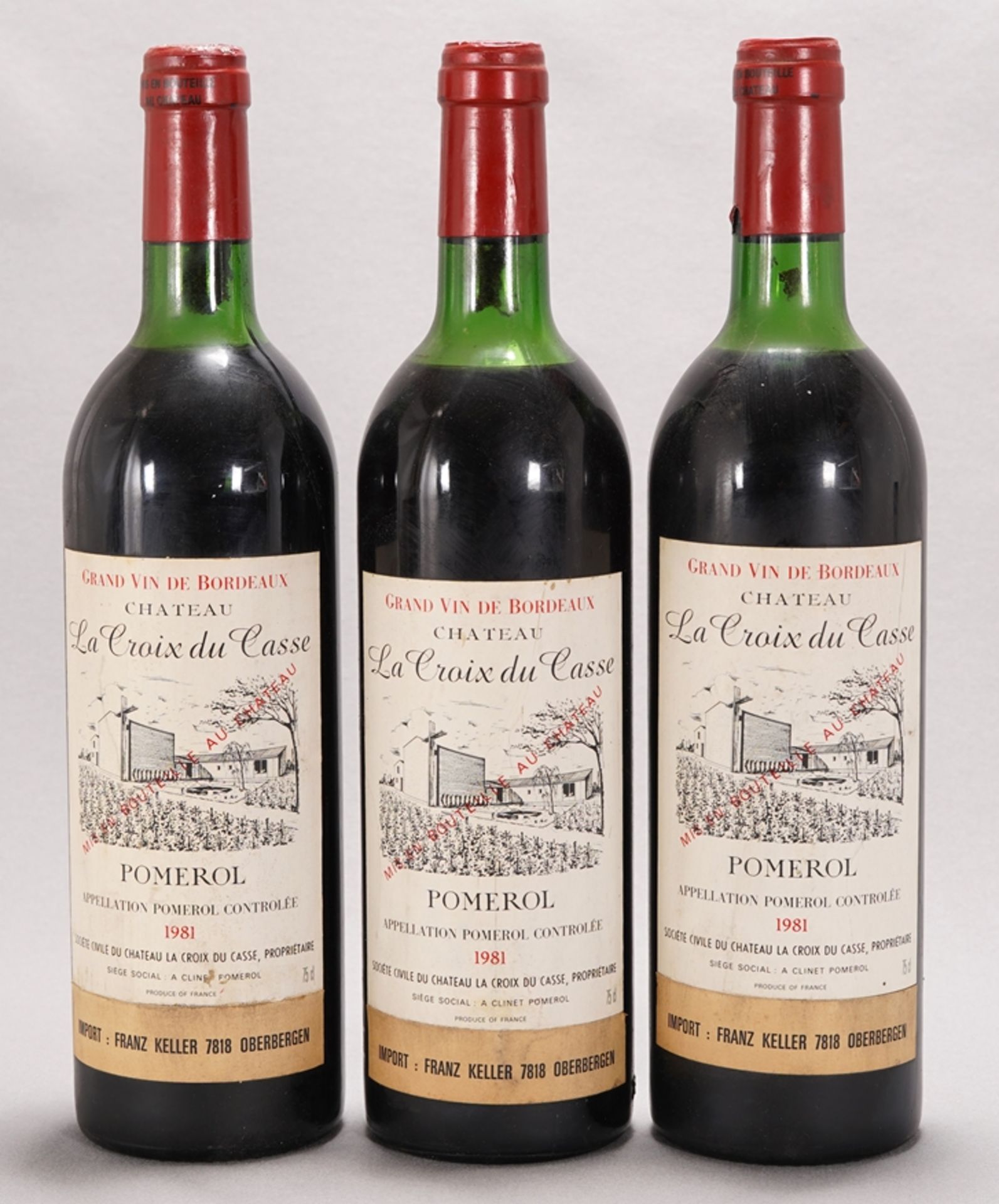 3 x Chateau La Croix du Casse 1981