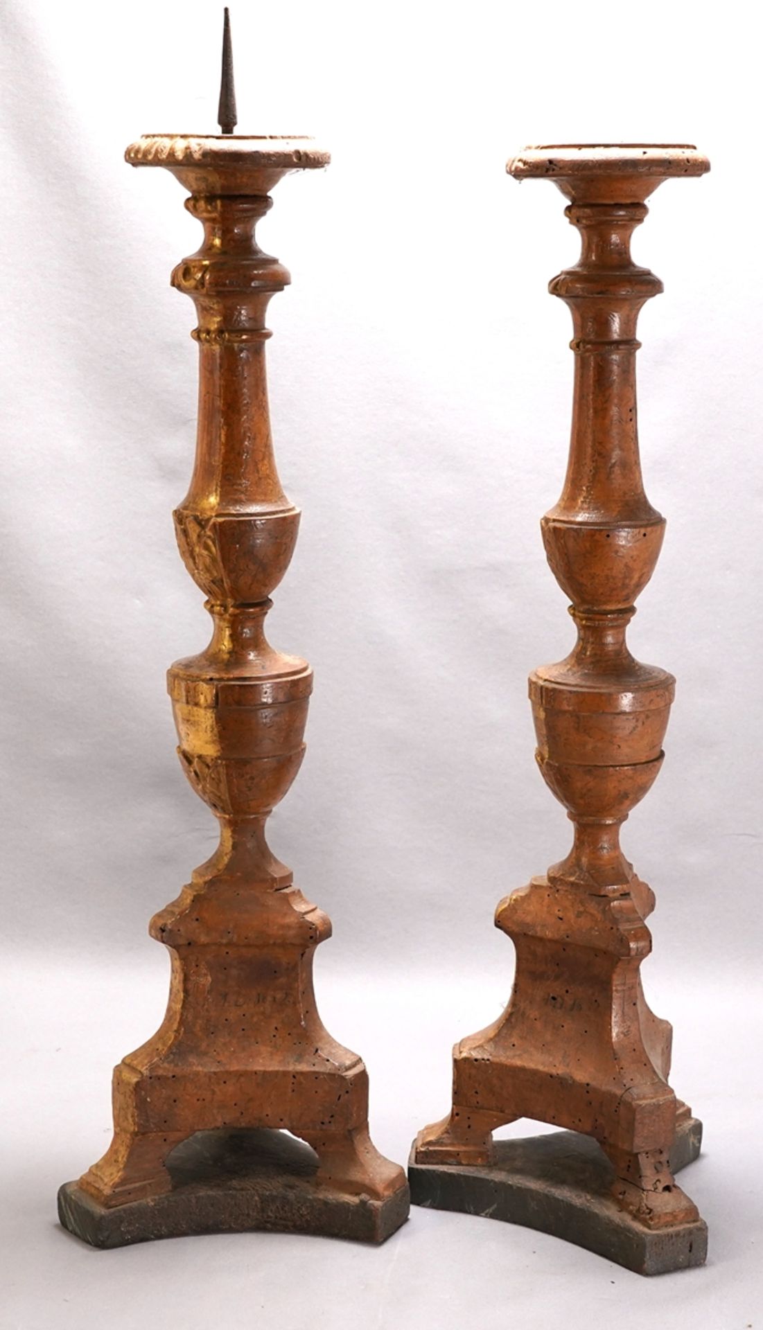 Pair of baroque candlesticks - Image 5 of 5