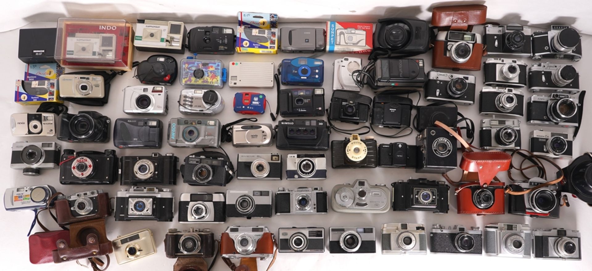 Large collection of cameras