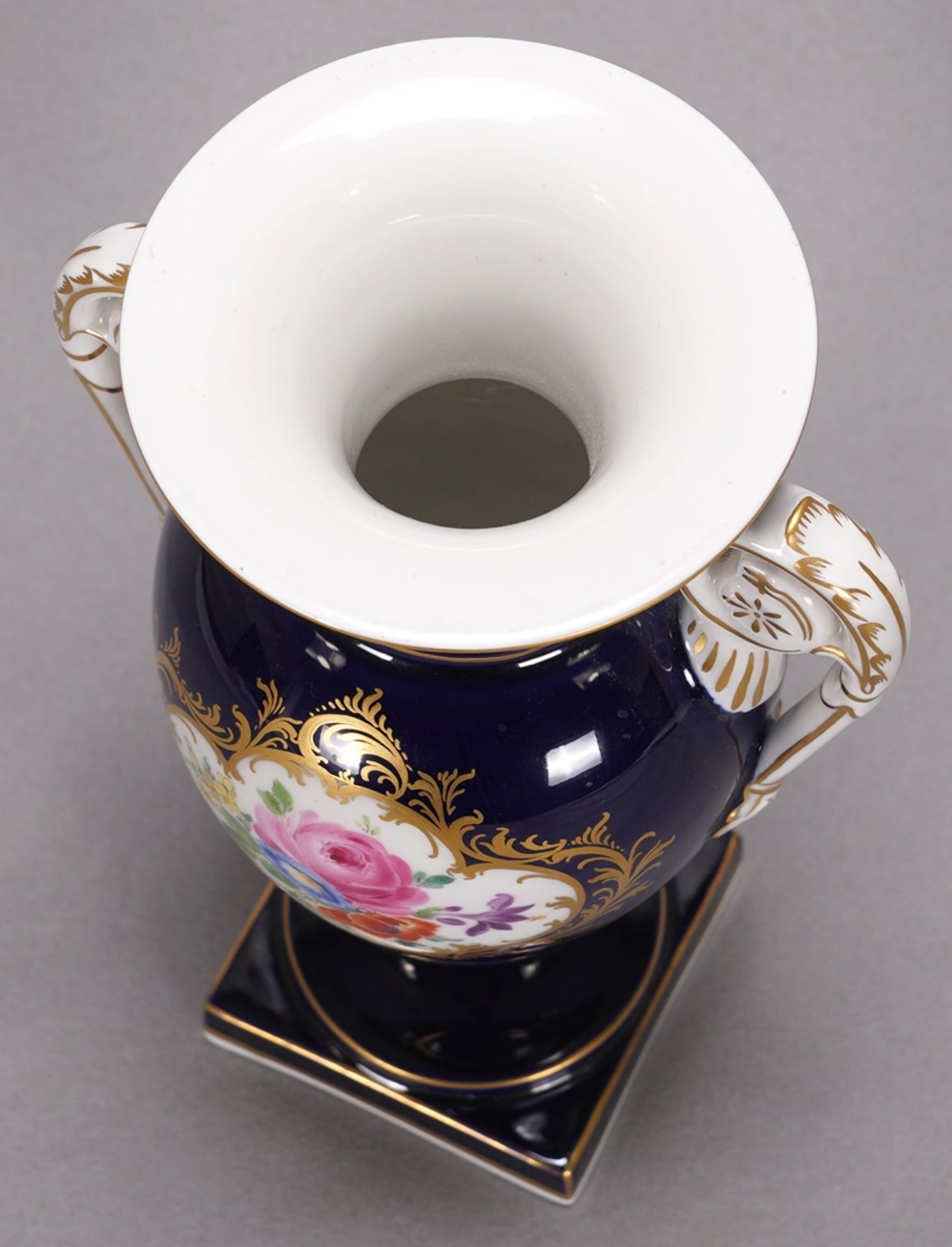 Cobalt vase Meissen - Image 4 of 5