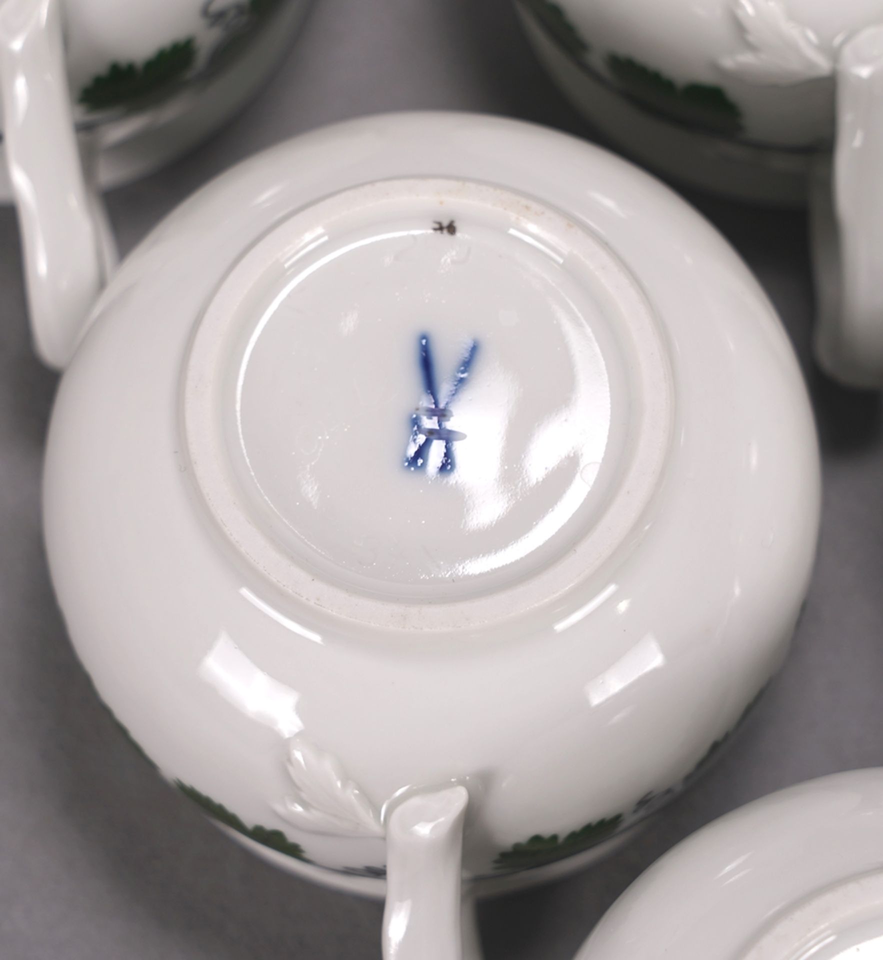 6 lidded cups Meissen - Image 5 of 5