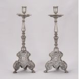 Two altar candlesticks