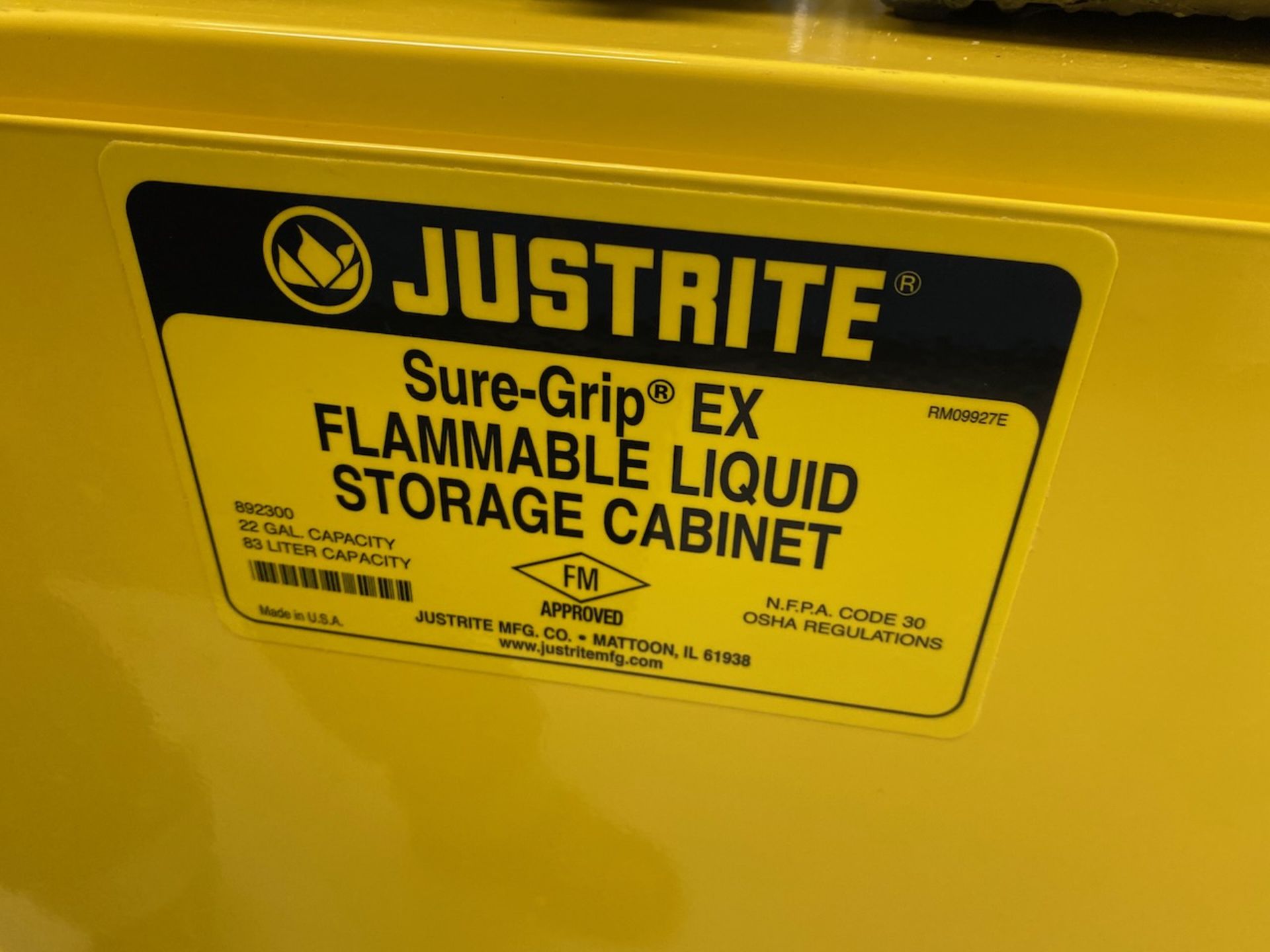 Justrite Flammable Storage Cabinet - Image 4 of 4