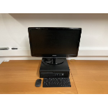 HP EliteDesk 800 personal computer with Samsung 24" monitor