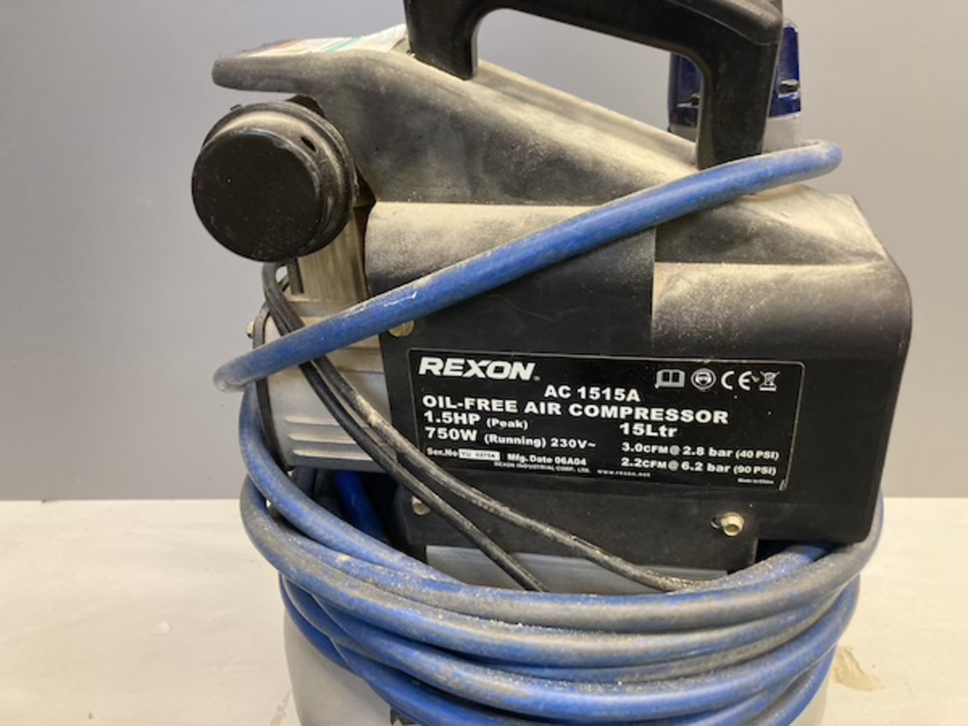 Rexon AC1515A oil free air compressor, 15L - Image 3 of 3