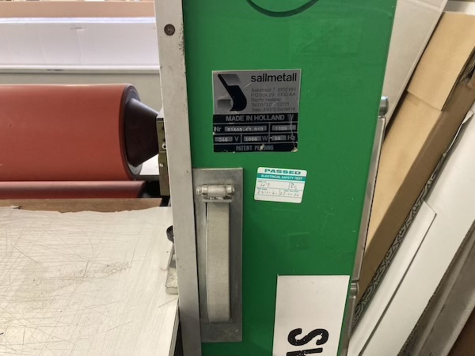 Sallmetall S1600 laminator Serial no. S1600-48048 (1988) - Image 6 of 6