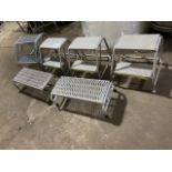 Stainless and Aluminum step stools.