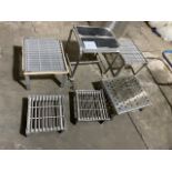 Stainless steel steep stools and grates