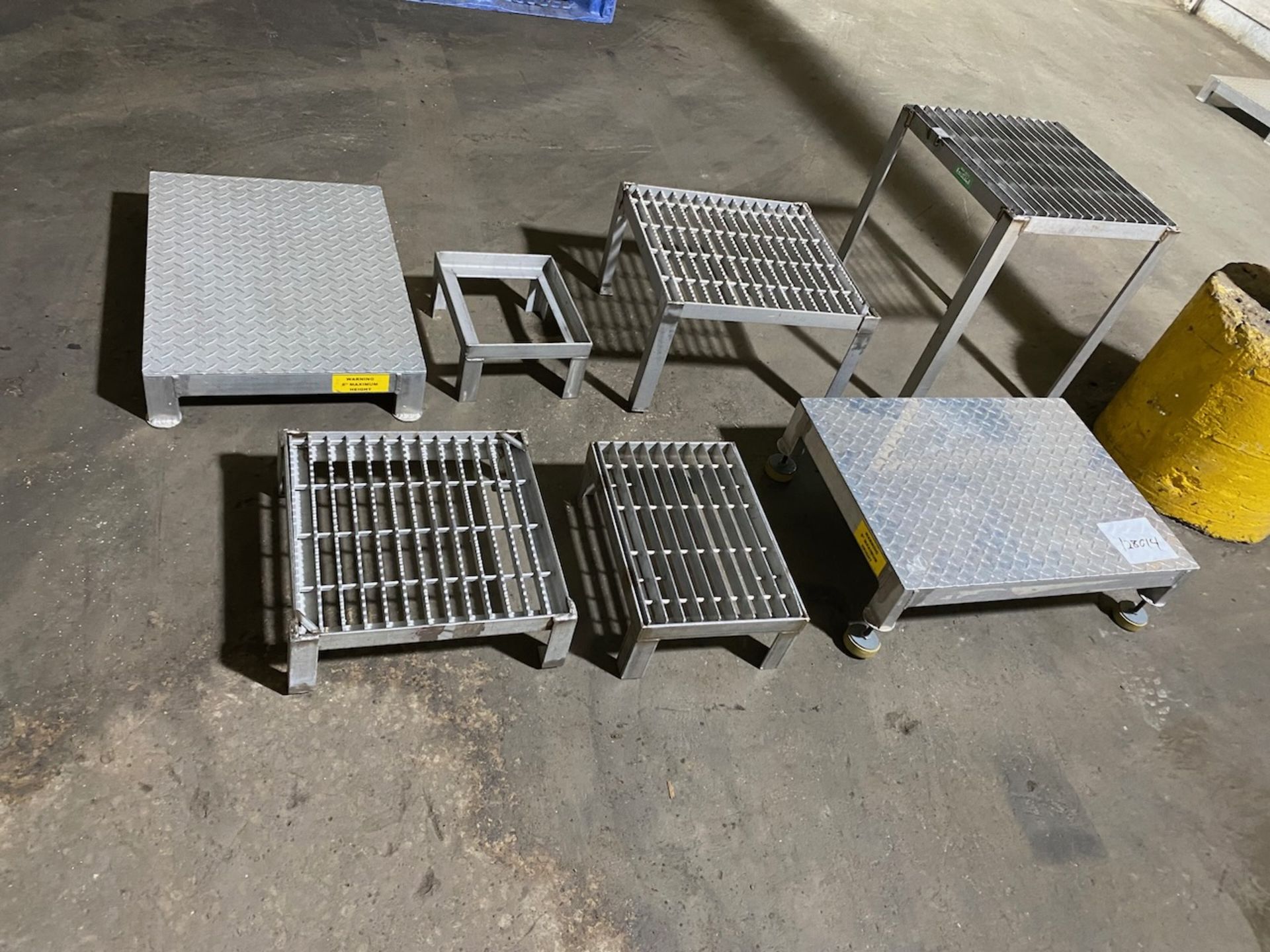 Stainless and Aluminum step stools.