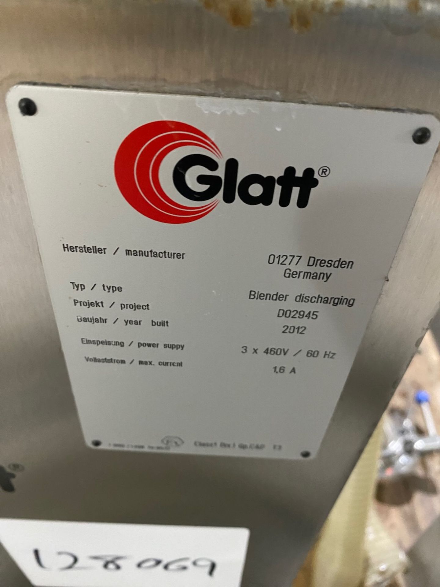 Glatt Blender Discharging Station - Image 3 of 7