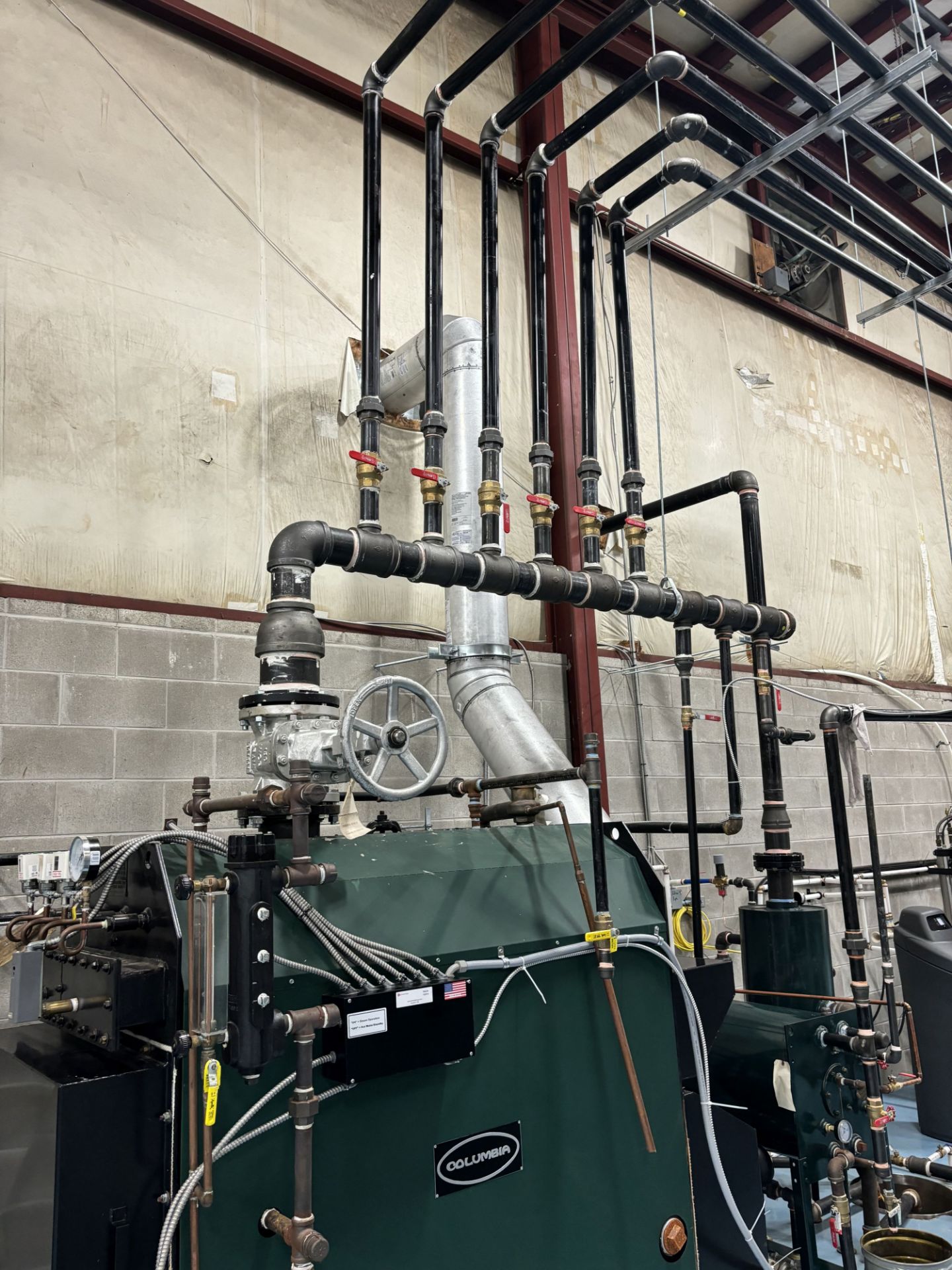 60HP COLUMBIA STEAM BOILER - LOW PRESSURE SYSTEM WITH CRN & NAT'L BD # - NATURAL GAS - MODEL MPH-60 - Image 9 of 18