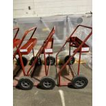 Twin Gas Cylinder Carts lot of 3