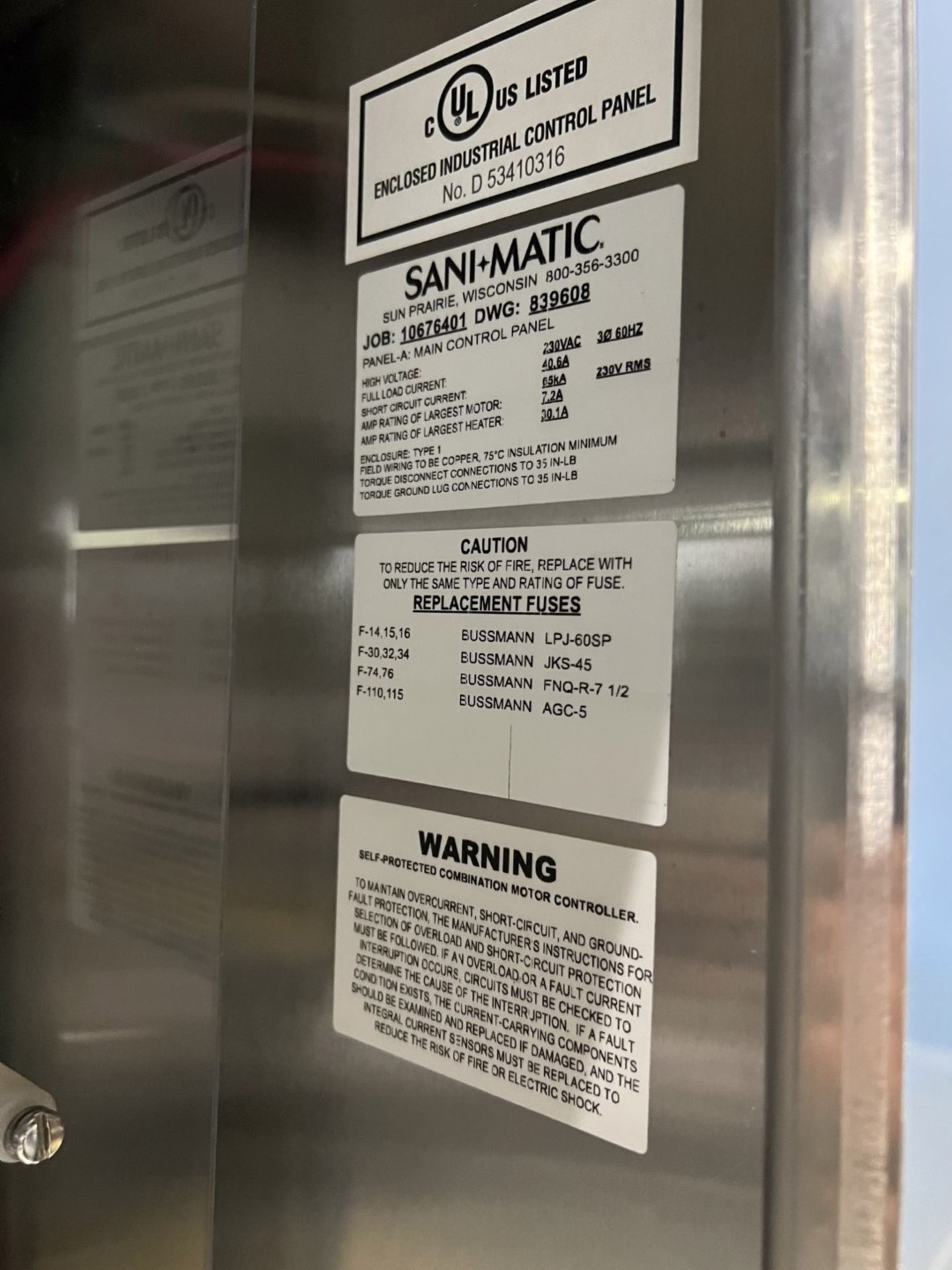 2019 Un-Used Sani-Matic COP Immersion Parts Washer - All Stainless Steel Construction - Image 2 of 8