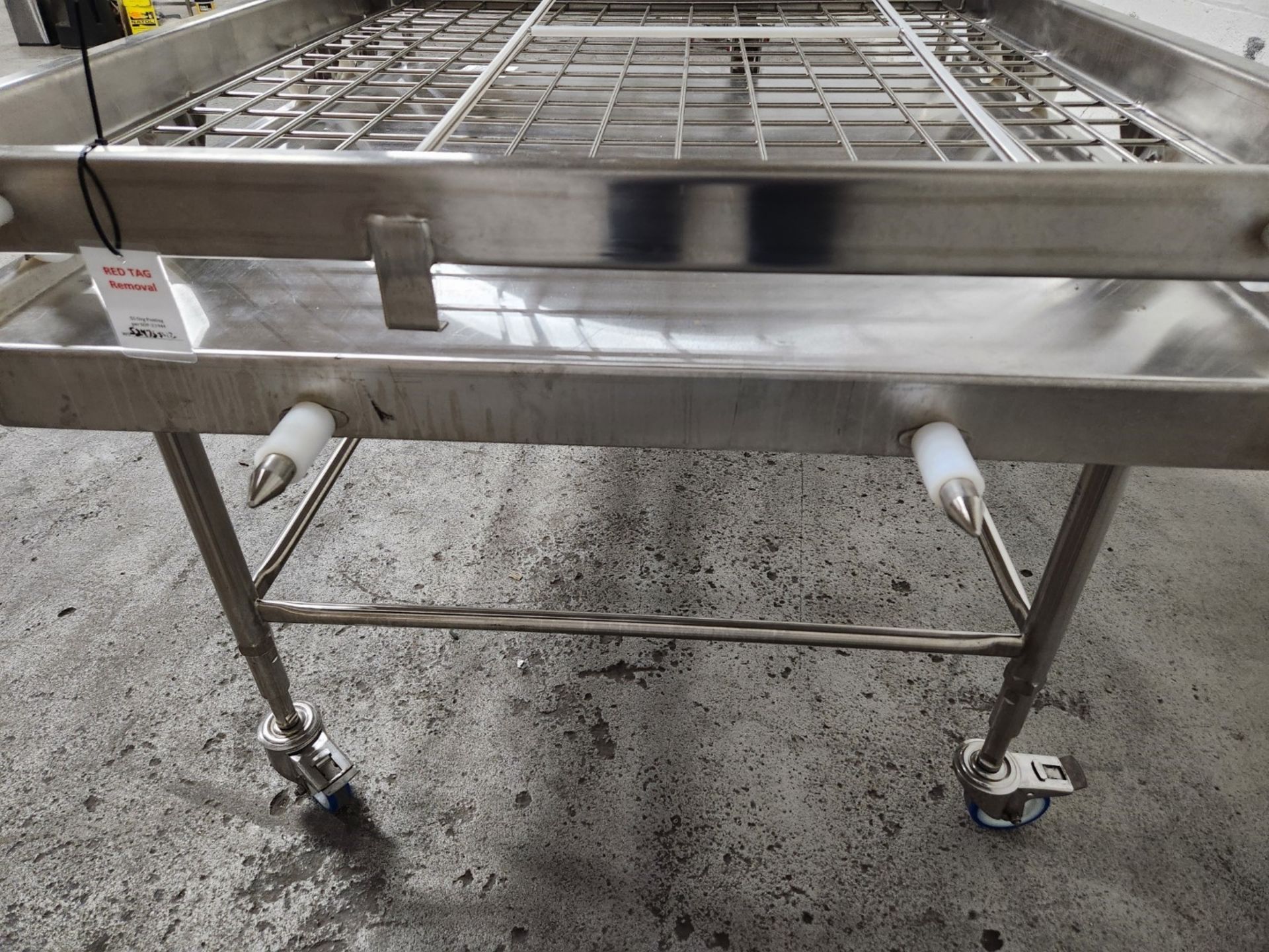 Stainless Steel Cart, with Roller Rack - Image 5 of 6