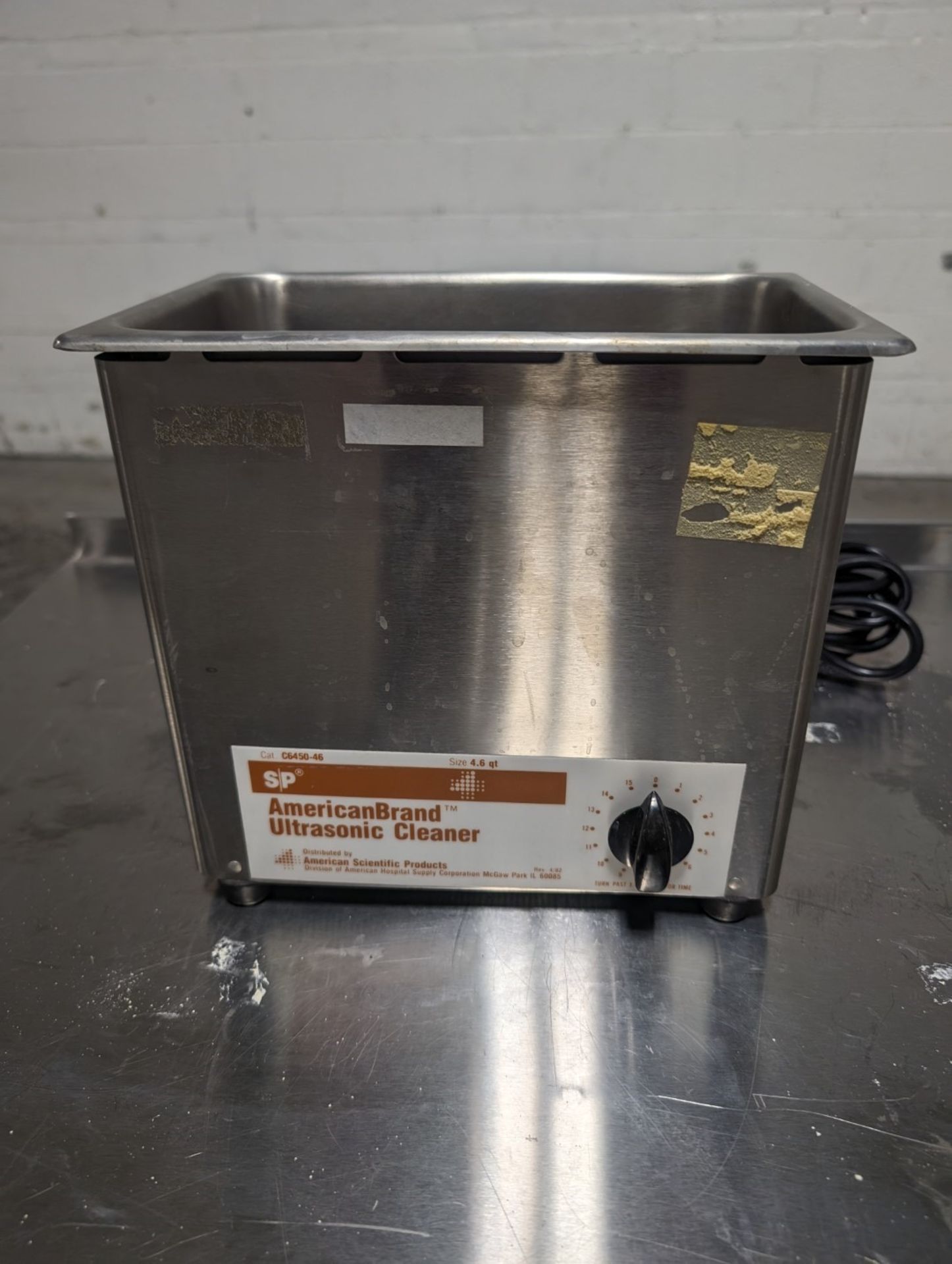 AmericanBrand Ultrasonic Cleaner, Model ME4.6, S/S