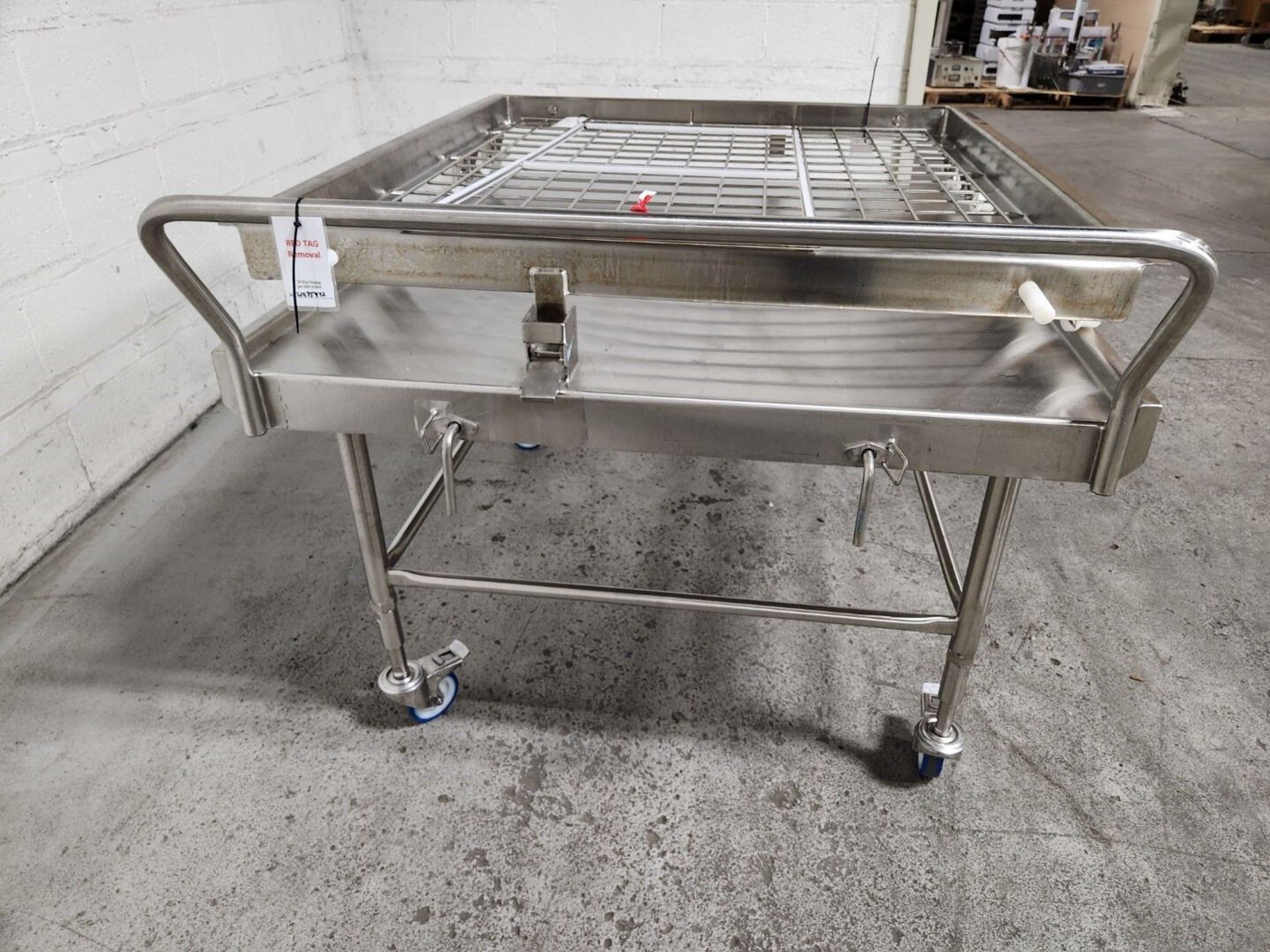 Stainless Steel Cart, with Roller Rack - Image 2 of 6