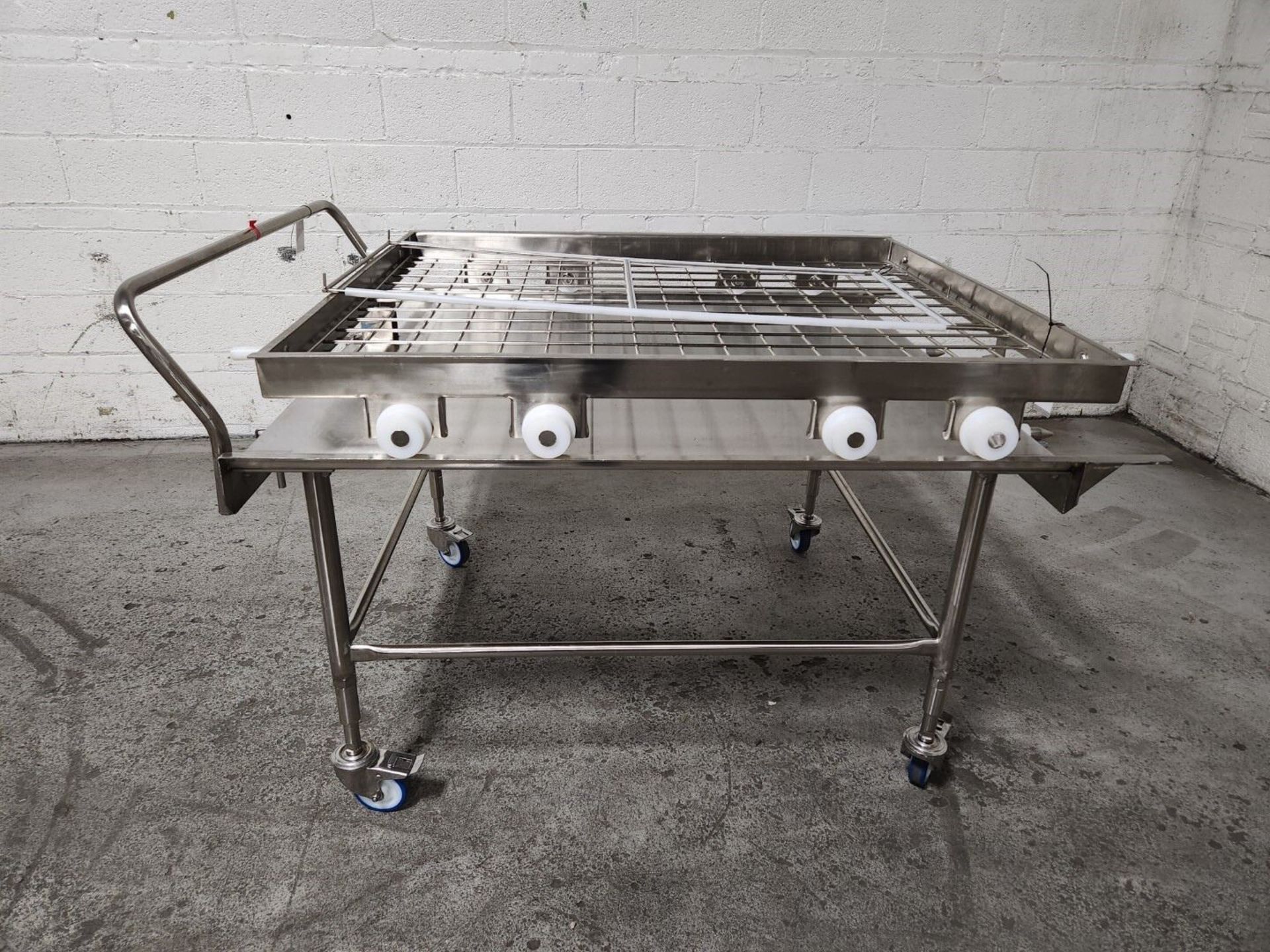 Stainless Steel Cart, with Roller Rack