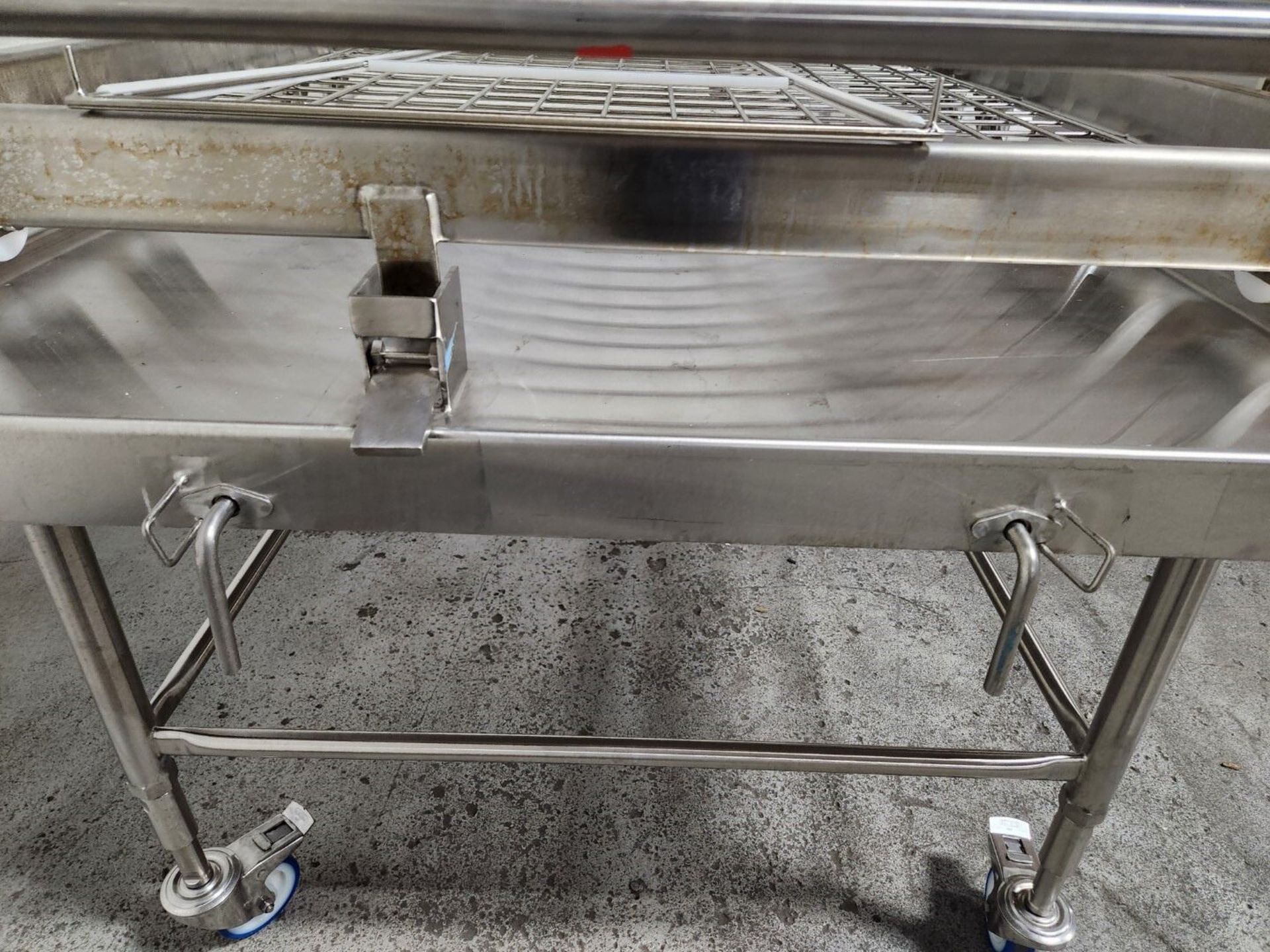 Stainless Steel Cart, with Roller Rack - Image 6 of 6