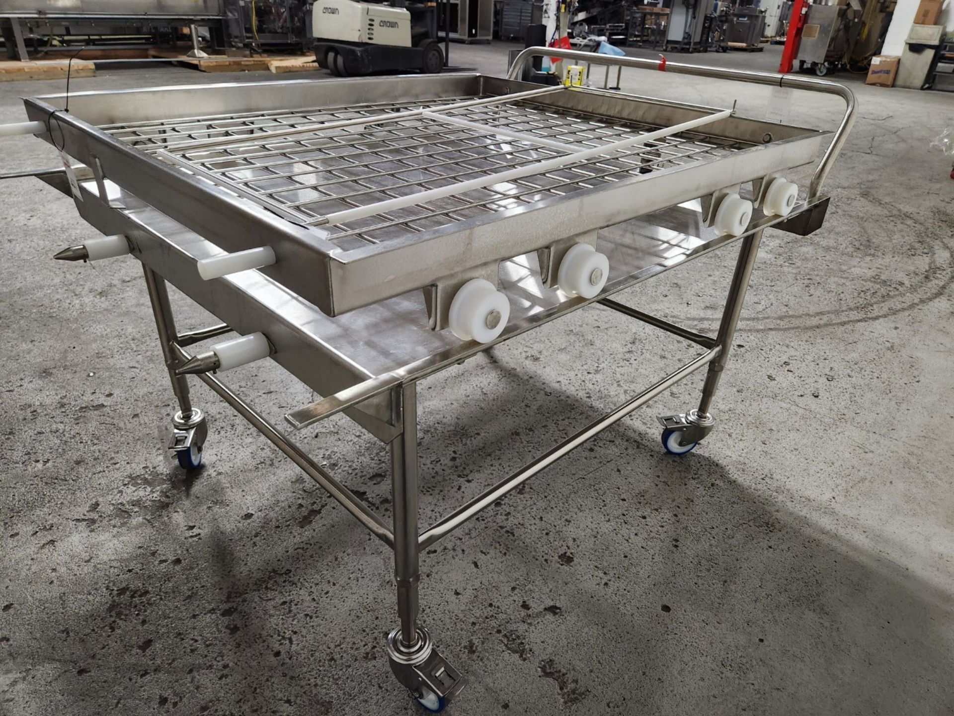 Stainless Steel Cart, with Roller Rack - Image 3 of 6