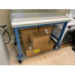Lab bench on casters