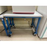 Lab bench on casters
