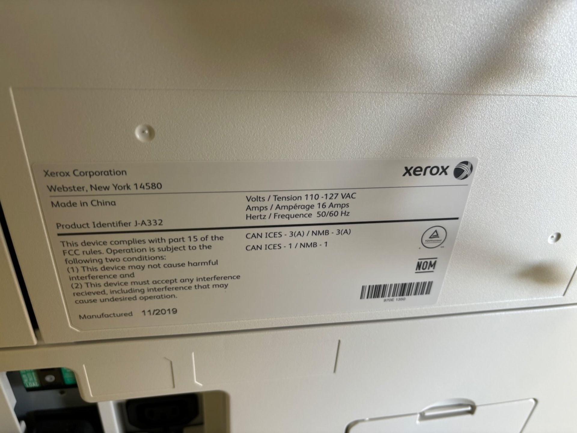 2019 Xerox Multifunction Color Printer - See Auctioneers Note - Image 3 of 5