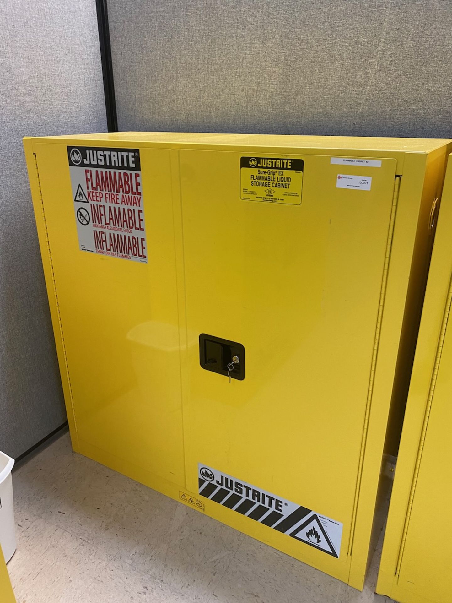 Justrite Flammable Liquid Storage Cabinet