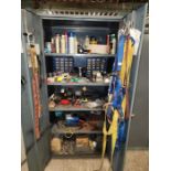 Steel Cabinet with contents