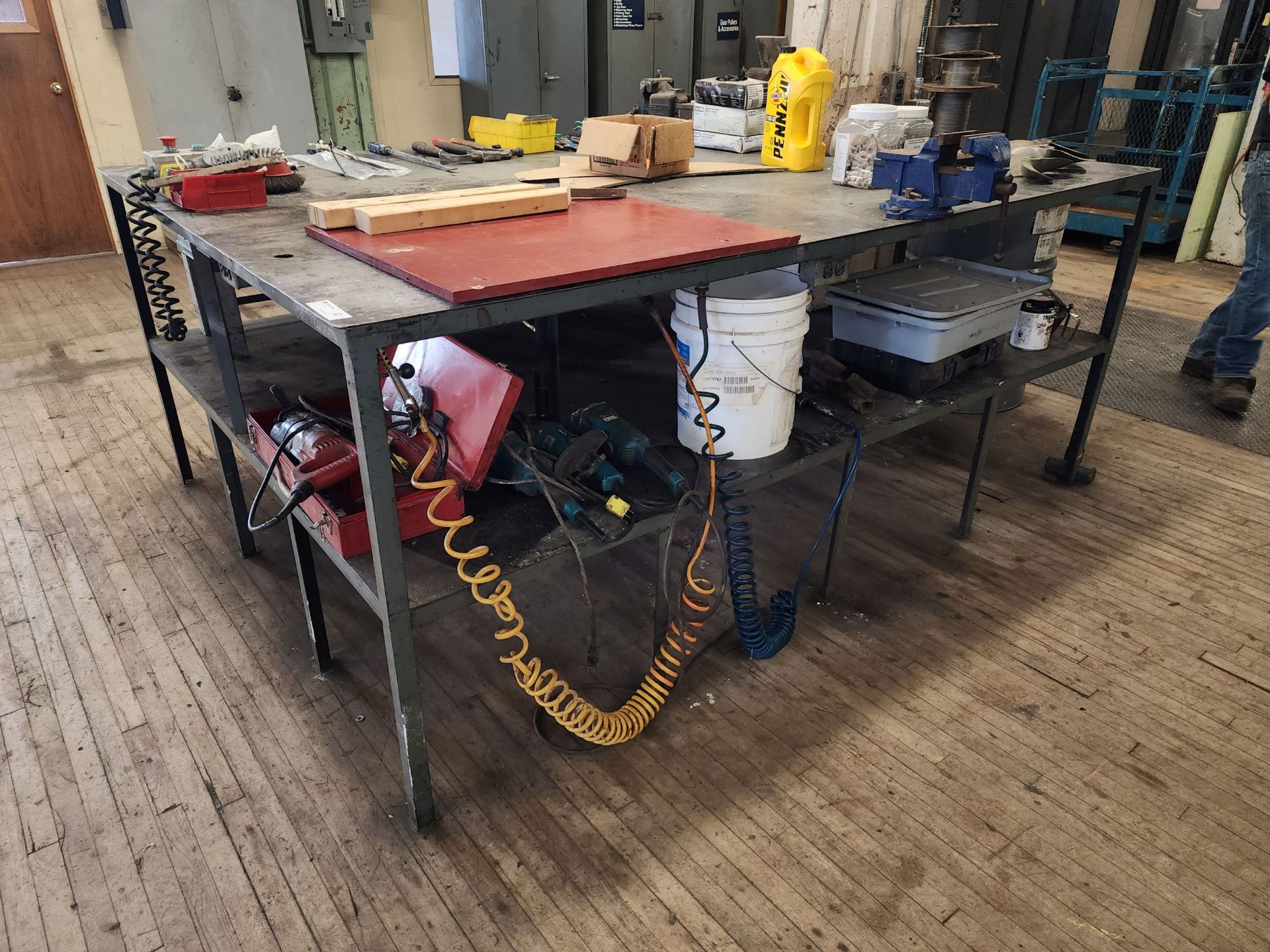 Heavy Duty Work Bench with Contents