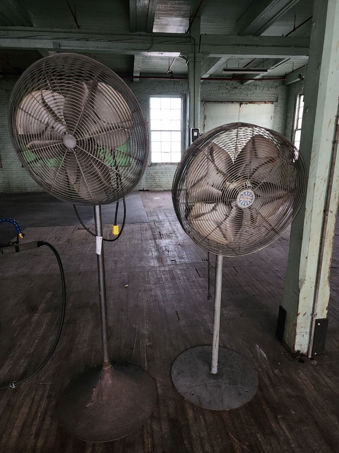 (2) Stationary Pedestal Fans