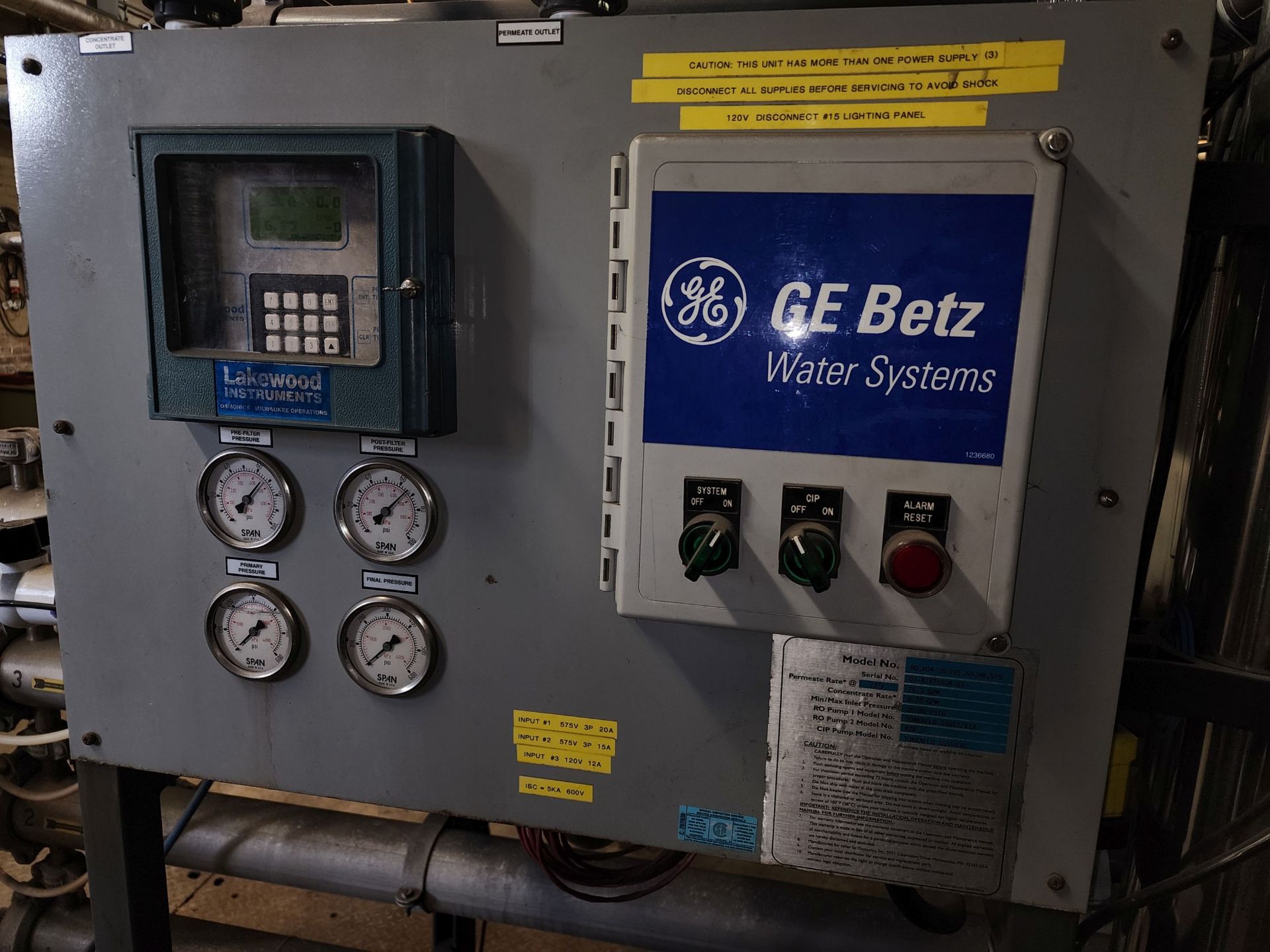 GE Betz Water Treatment System - Image 3 of 11