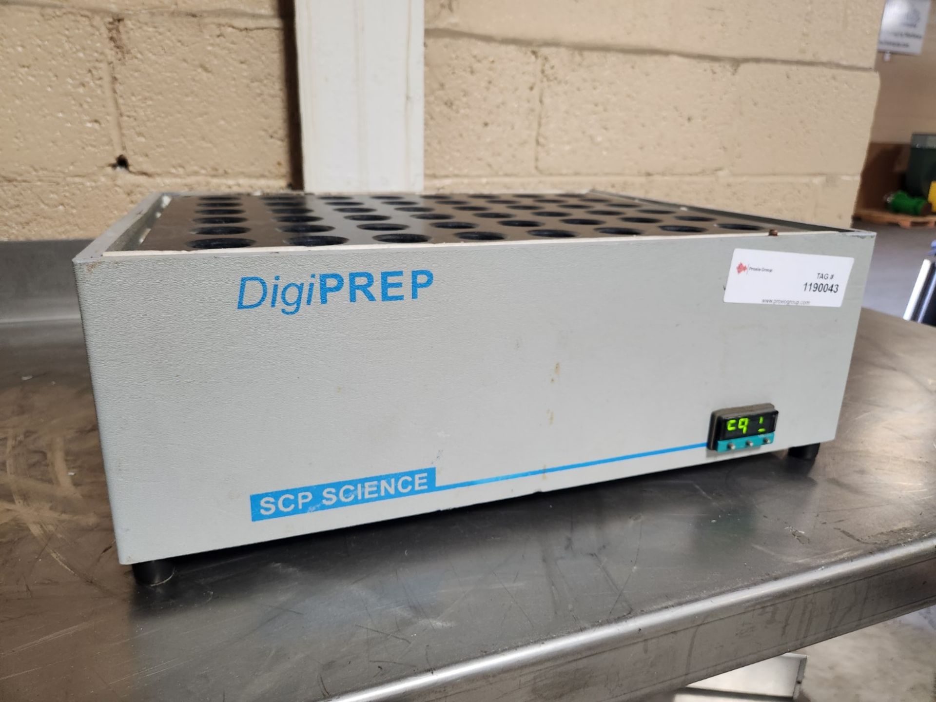 SCP Science DigiPREP sample heater, heater controller displaying error, 120 volts, serial#
