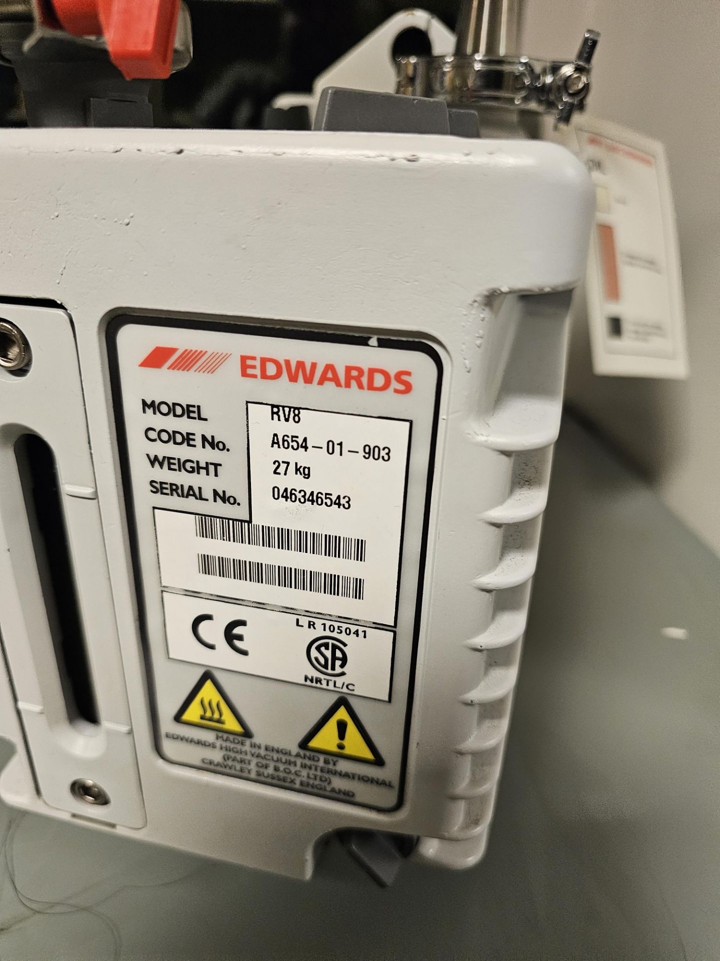 Edwards Vacuum pump - Image 3 of 5