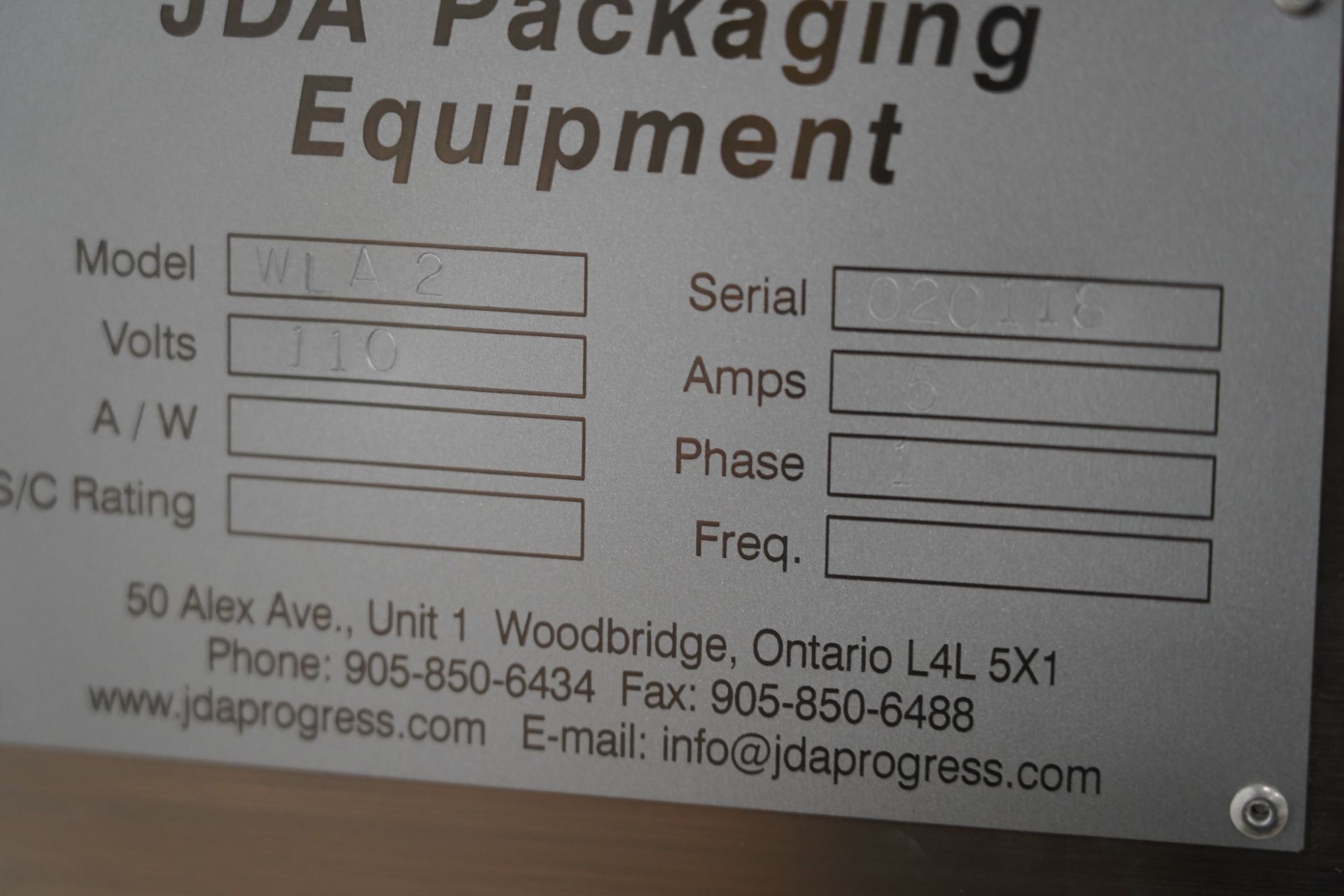 JDA Packaging Equipment Labeler - Image 11 of 13