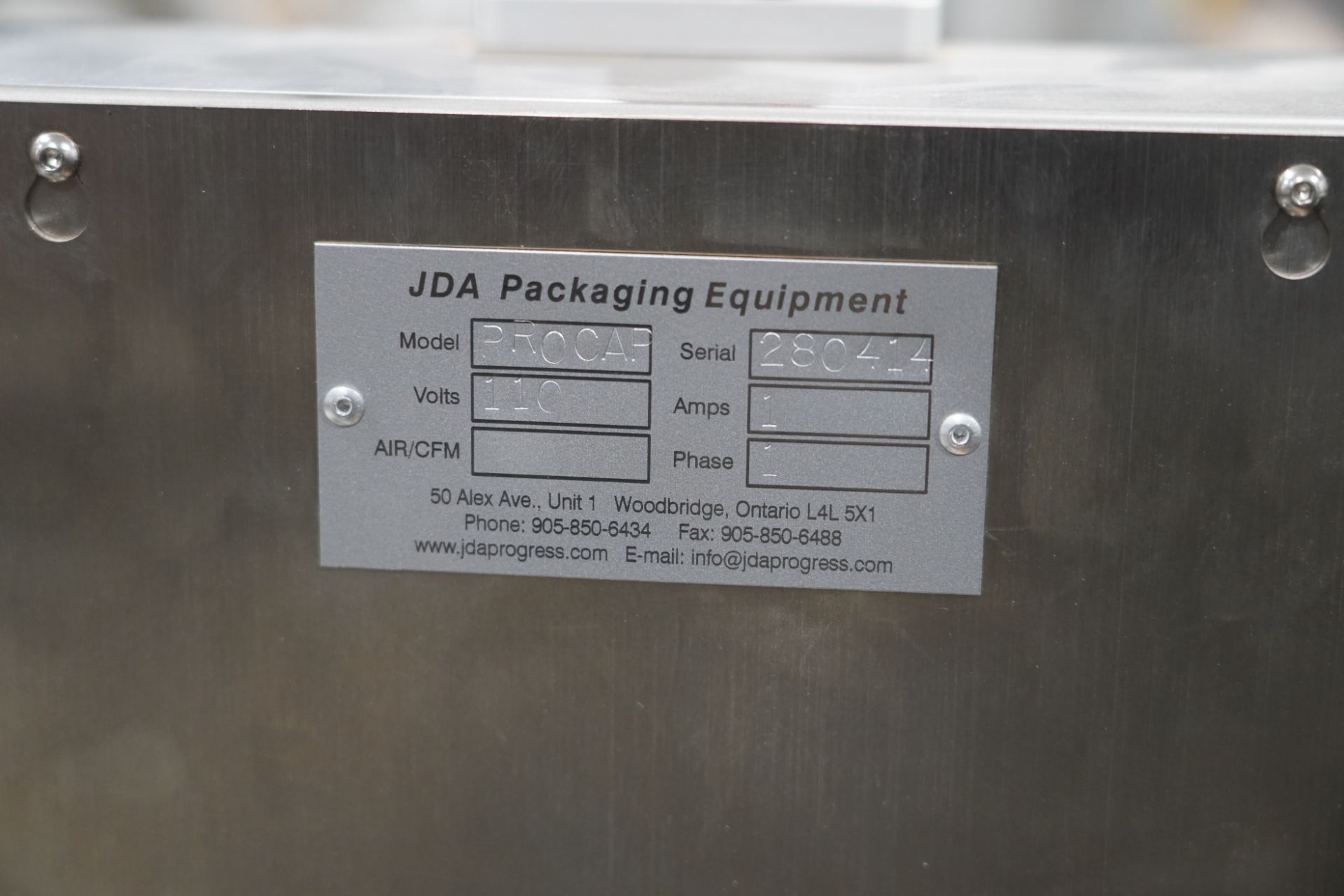 JDA Packaging Single Chuck Capper - Image 4 of 5