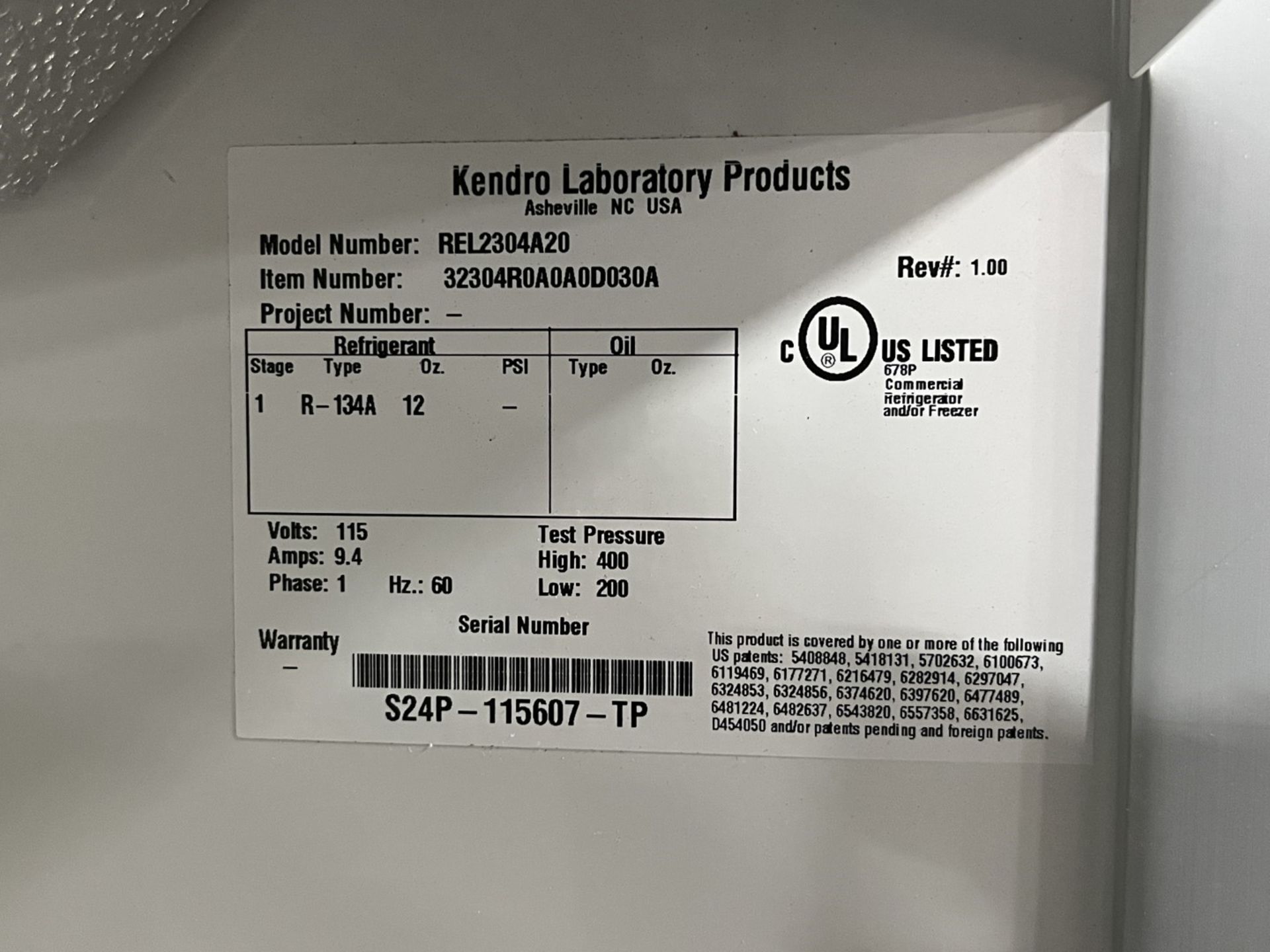 Kendro Laboratory Products, Model REL2304A20 - Image 7 of 7