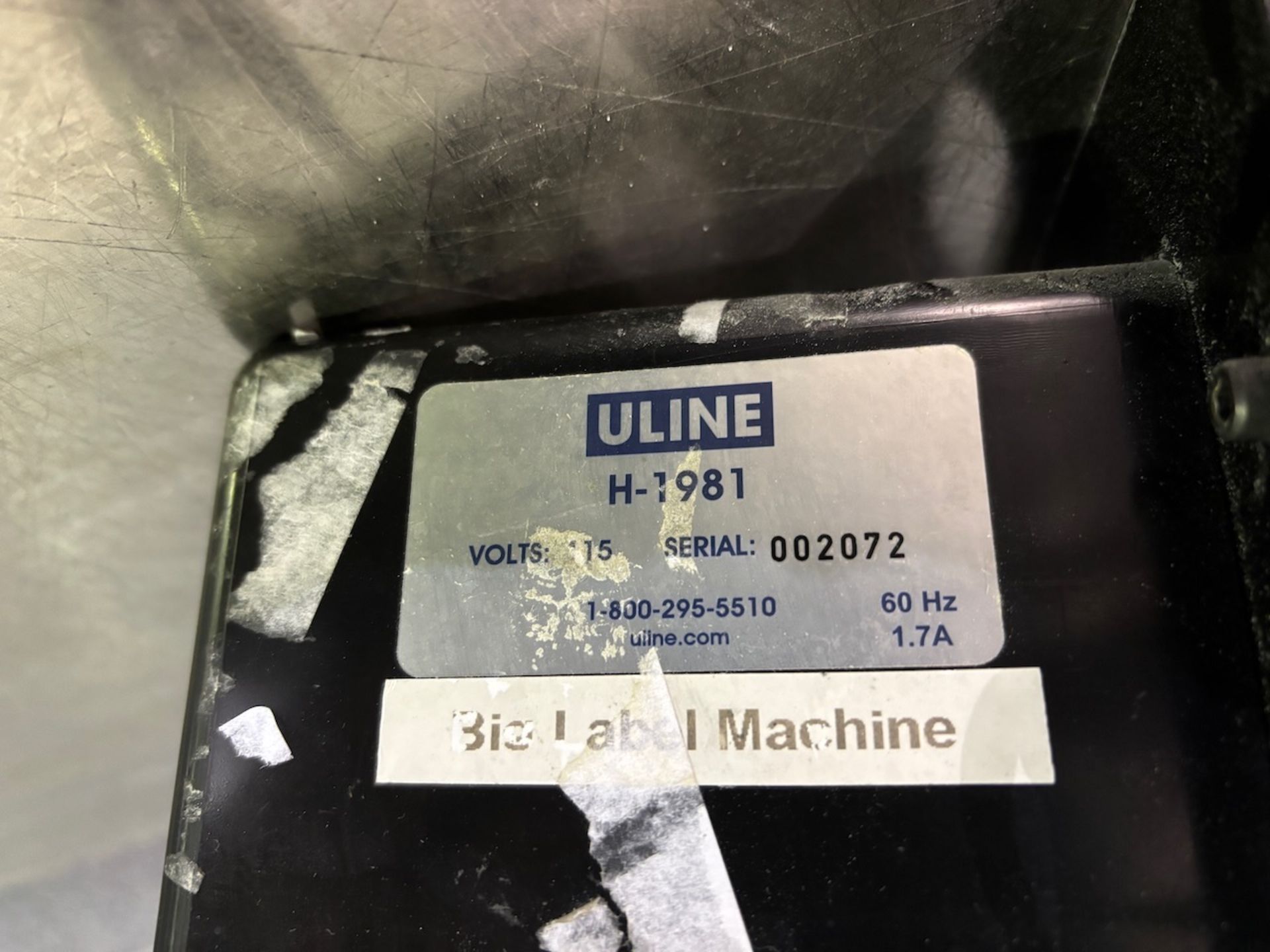 Uline Label machine - Image 2 of 2