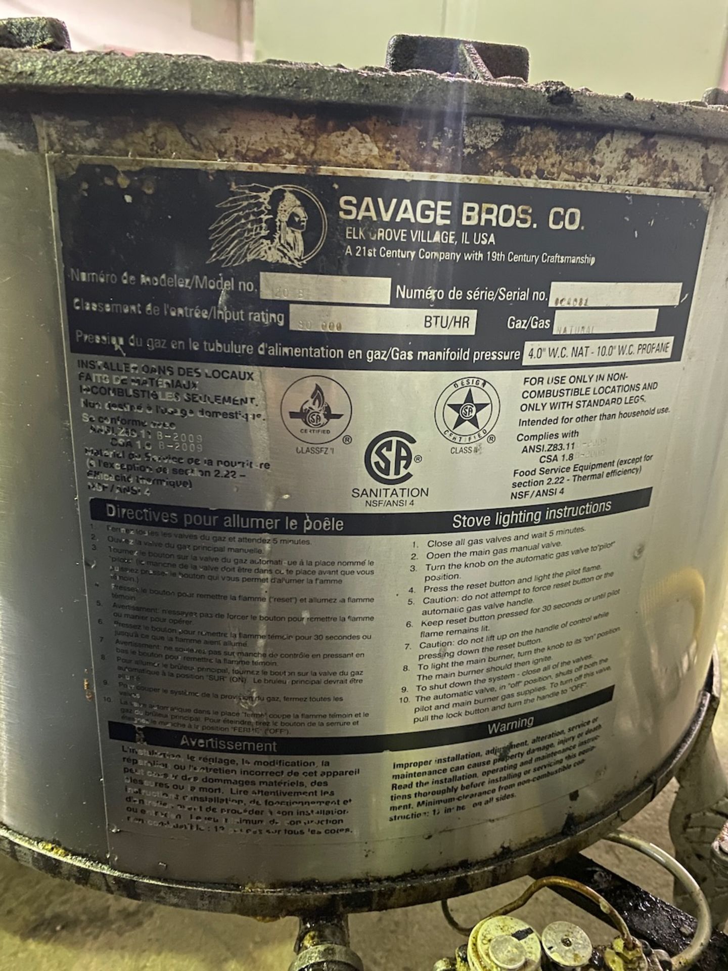 Savage Bros Gas Heater - Image 9 of 9
