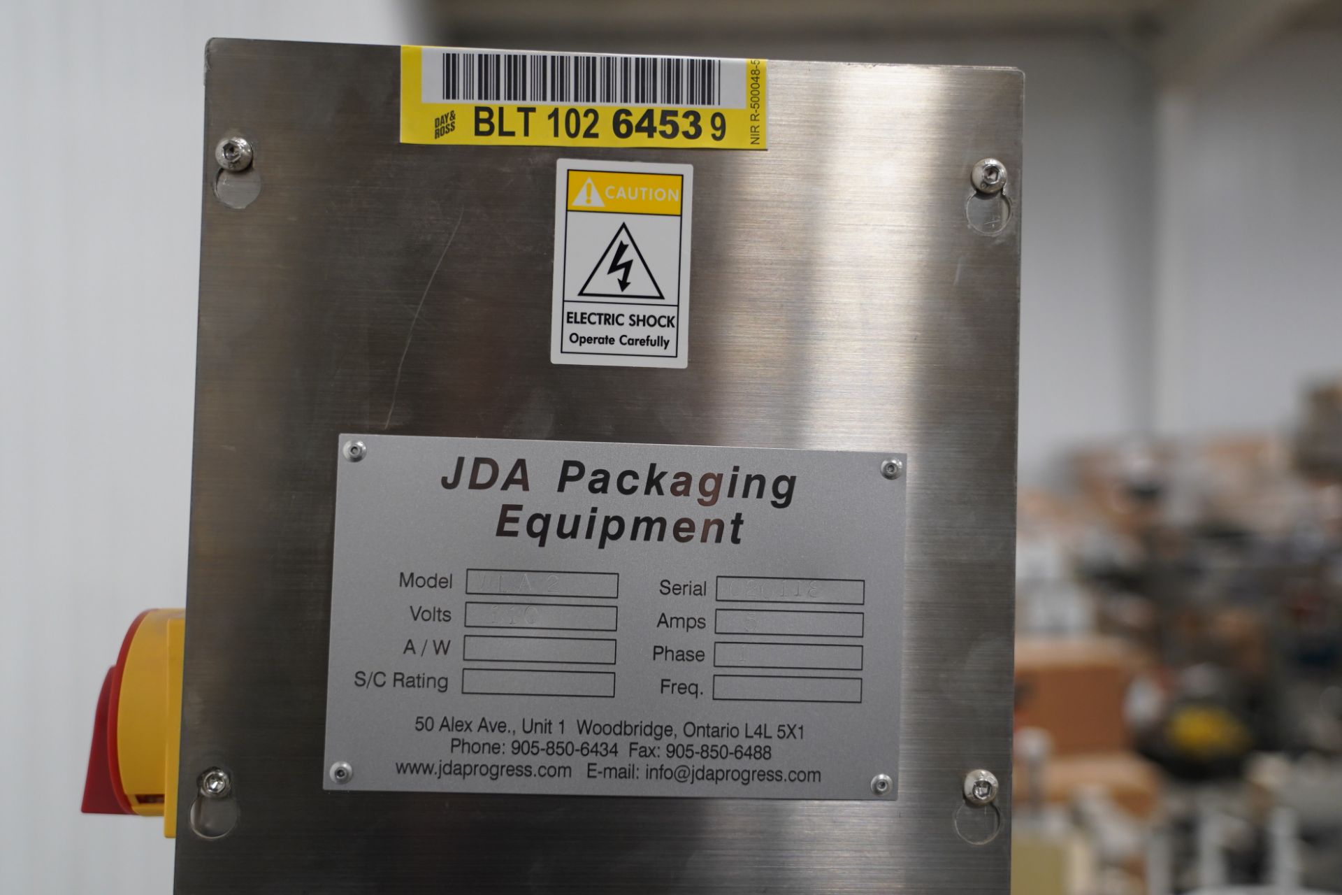 JDA Packaging Equipment Labeler - Image 9 of 13