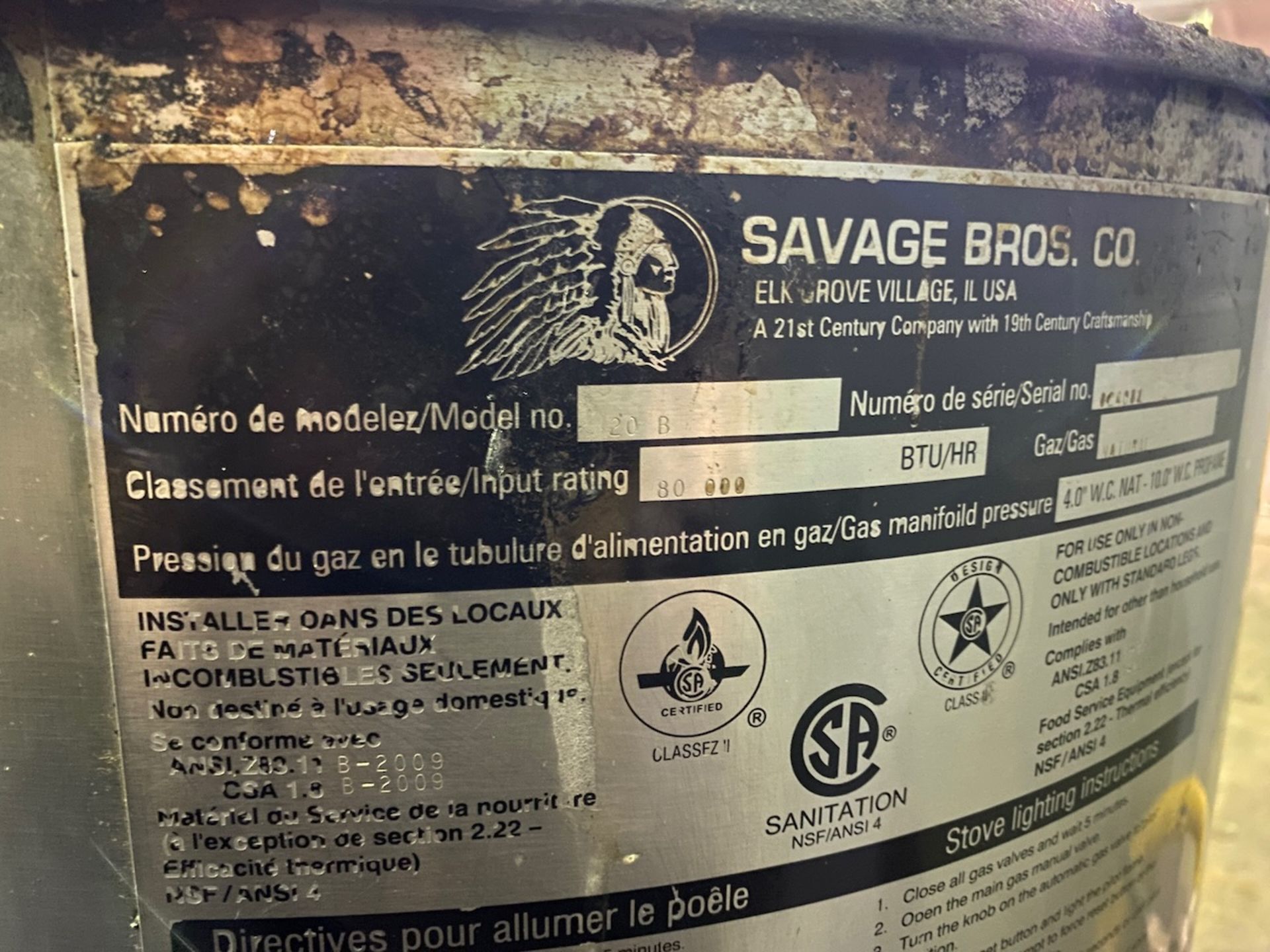 Savage Bros Gas Heater - Image 8 of 9