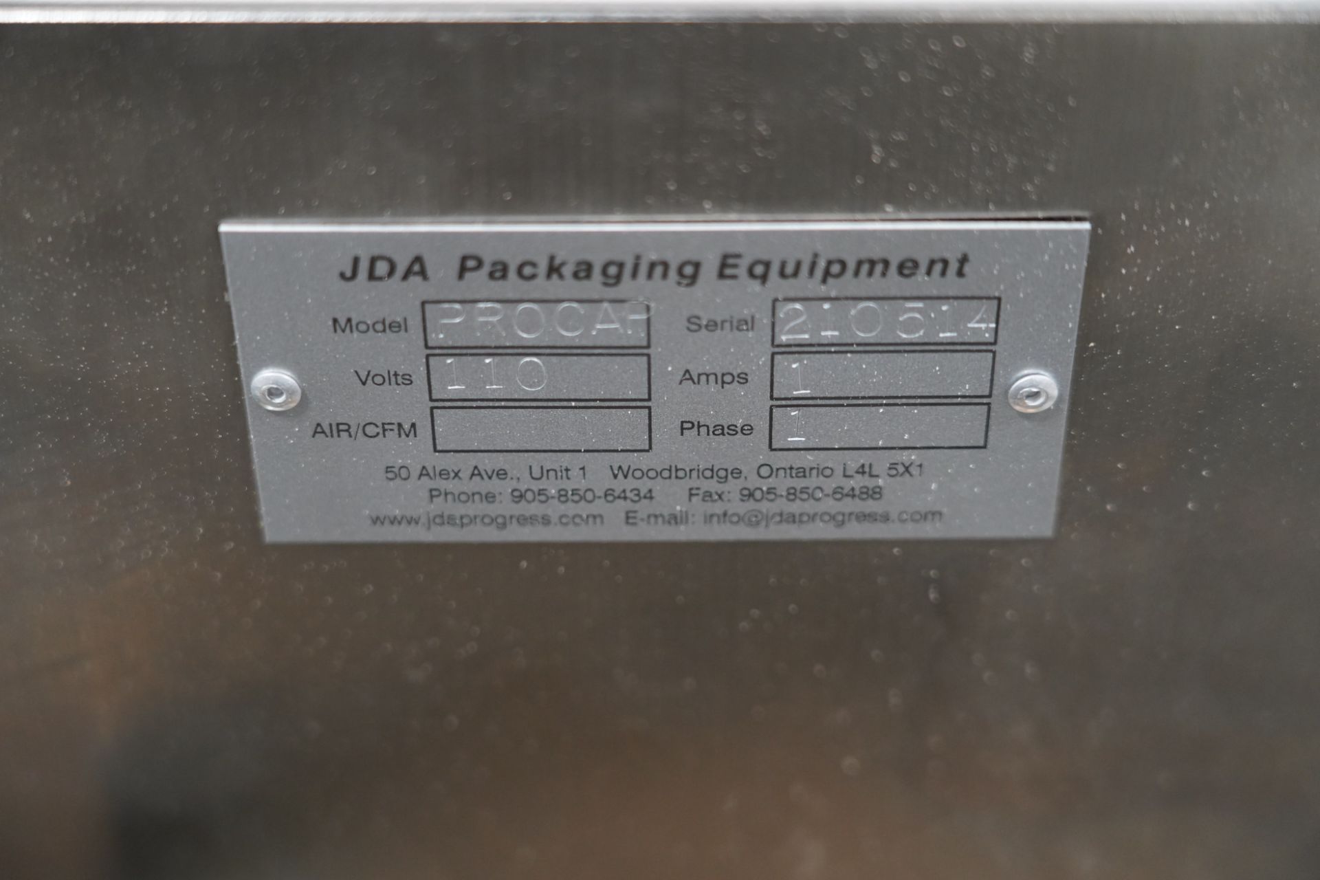 JDA Packaging Single Chuck Capper - Image 3 of 4